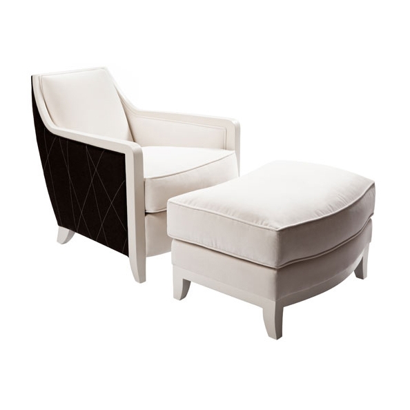 Display product Davenport Chair and Ottoman from manufacturer Powell & Bonnell