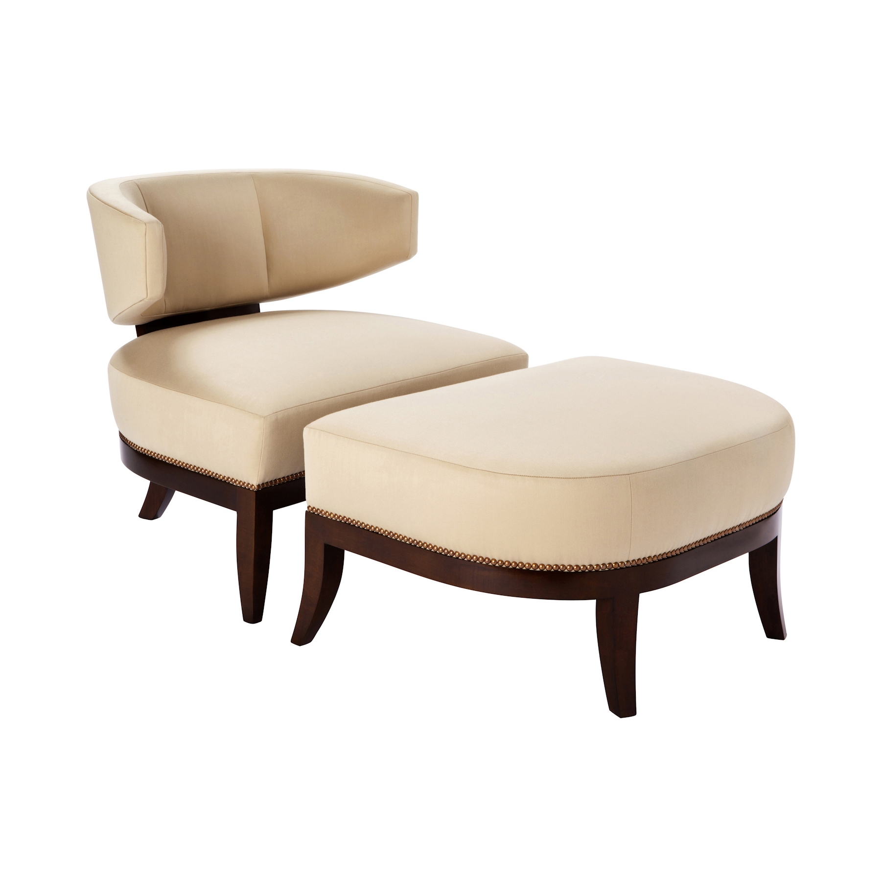 Afficher le produit Mulholland Chair and Ottoman du fabricant Powell & Bonnell