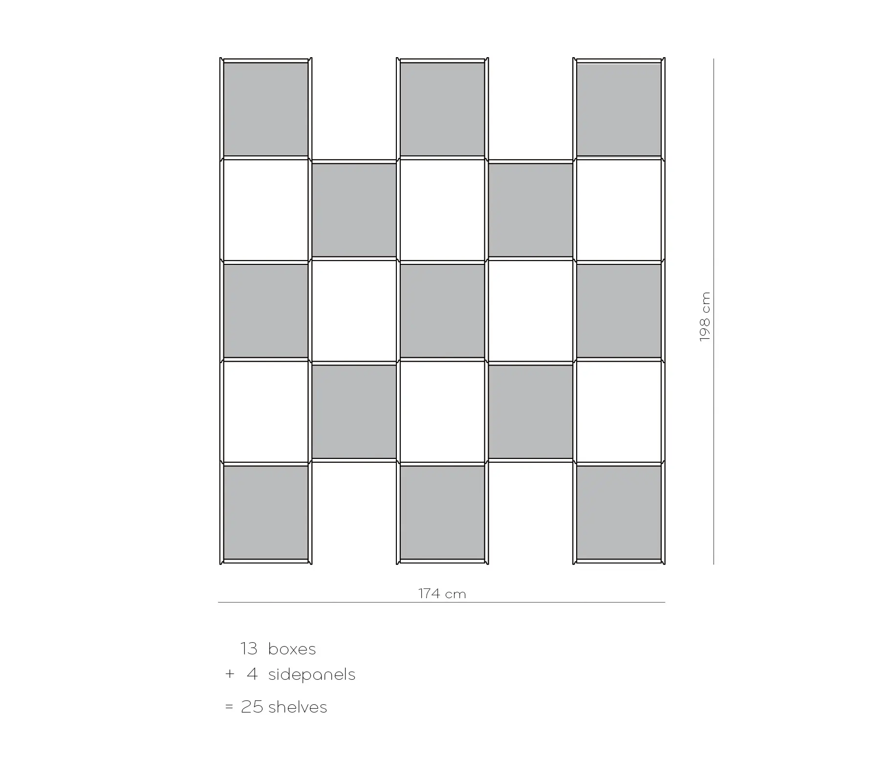 pliet - Chequer - Shelf