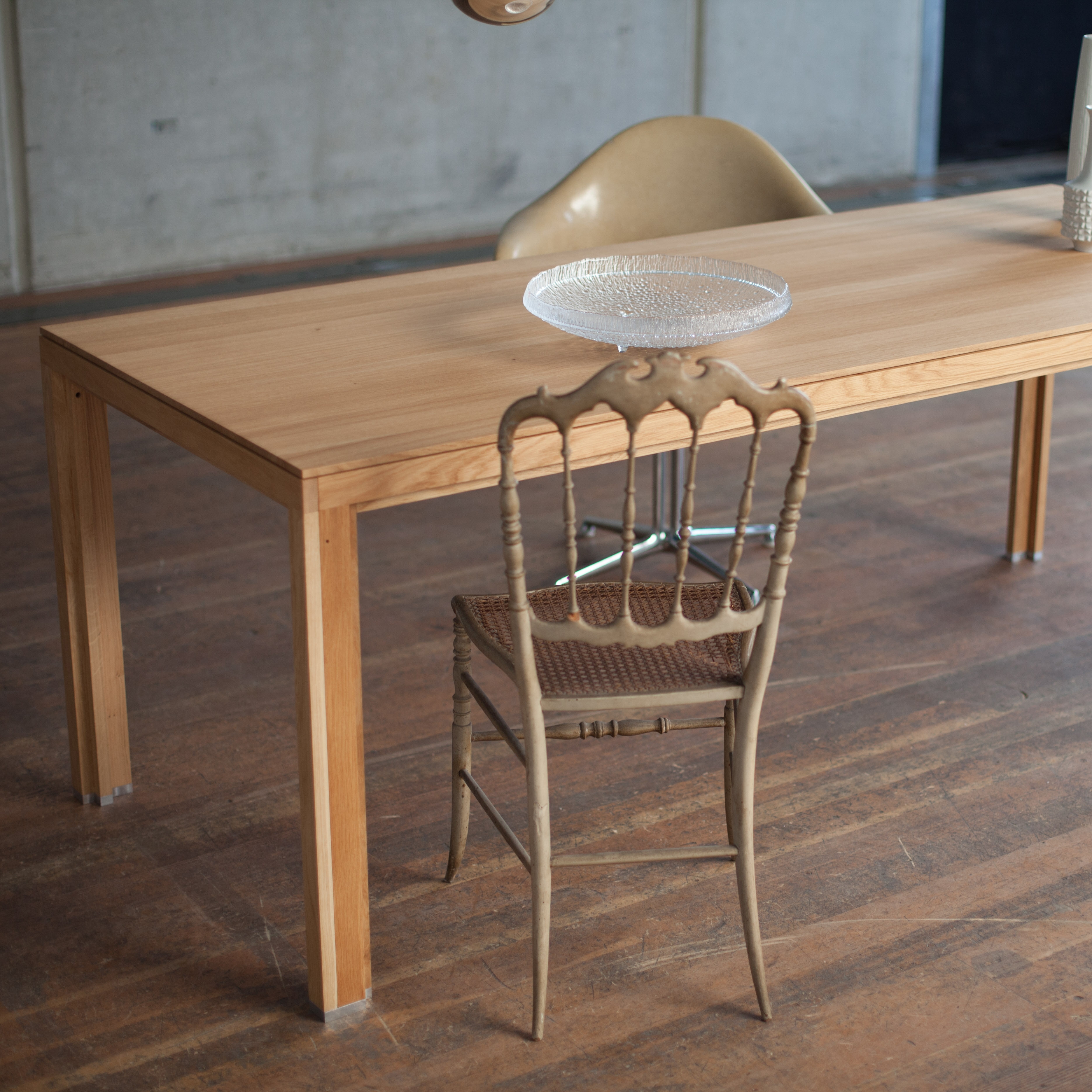 Dining table solid wood oak top