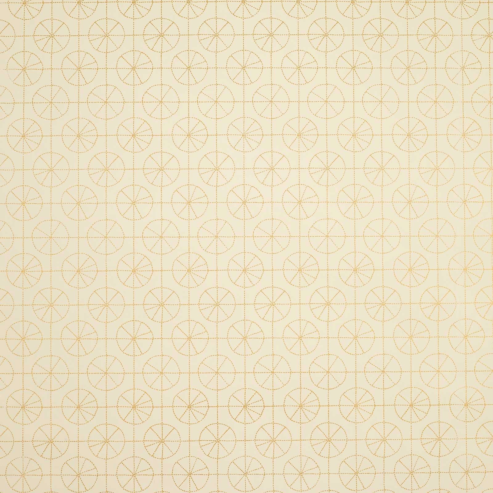 Pinwheel Crème w/Gold
