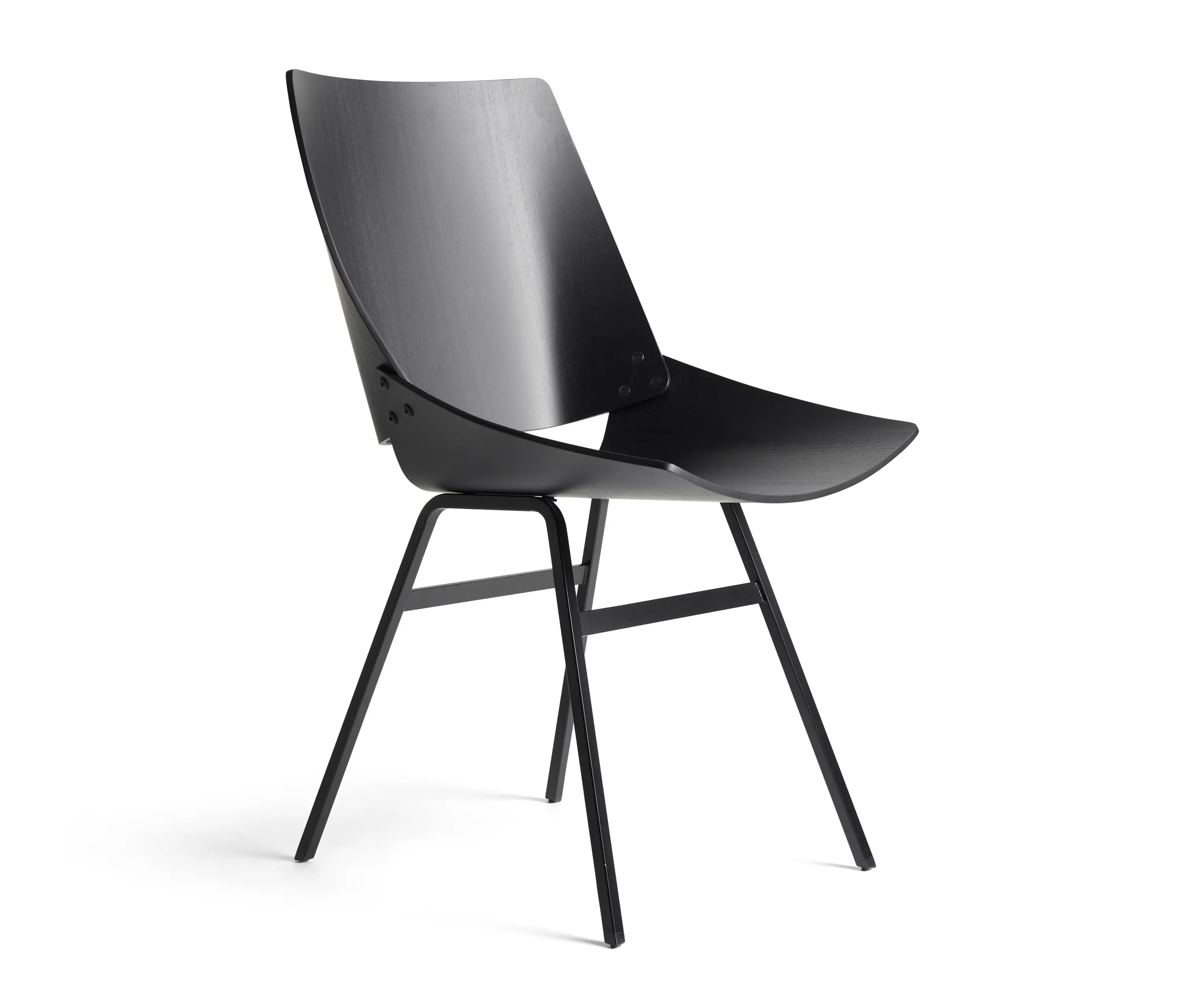 Rex Kralj - Shell Chair Black Oak