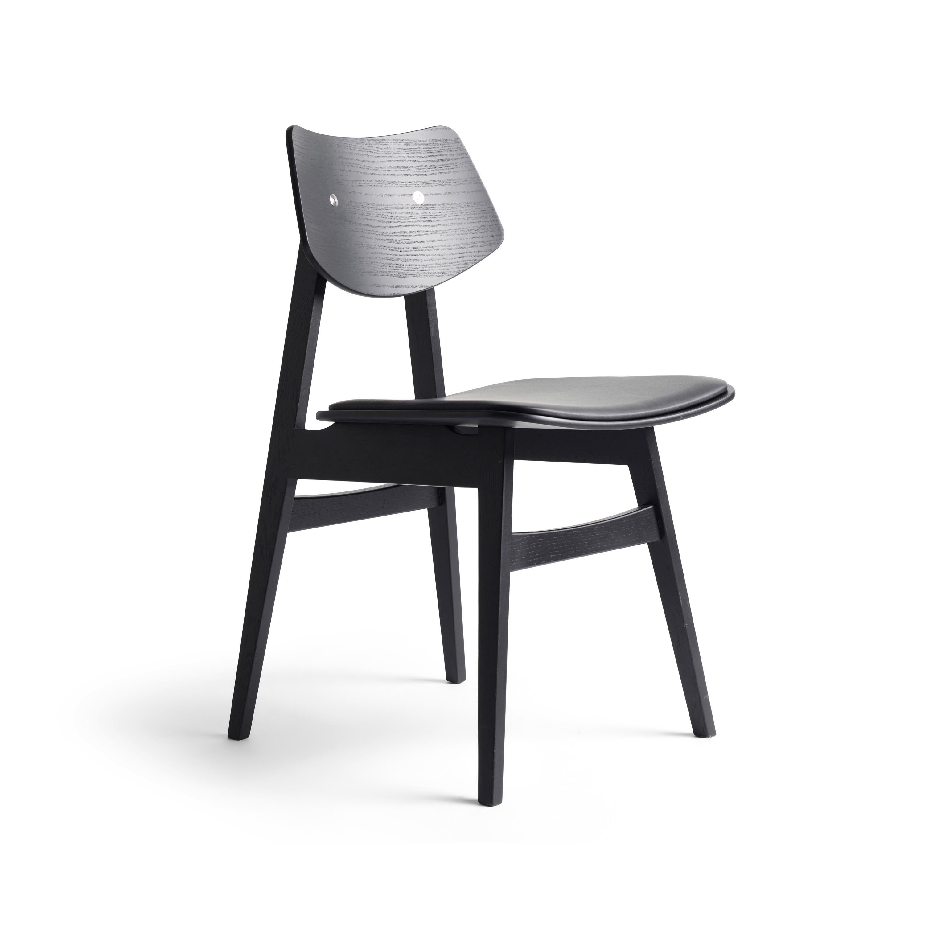 Produkt 1960 Wood Chair Seat offset upholstery, Black Oak des Herstellers Rex Kralj anzeigen