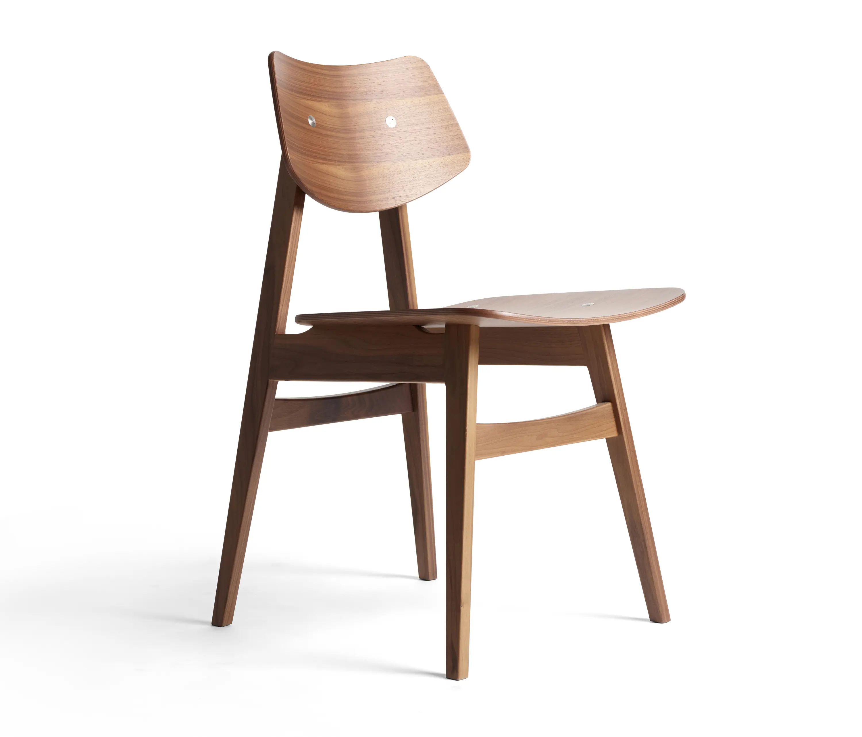 Rex Kralj - 1960 Wood Chair, Natural Walnut