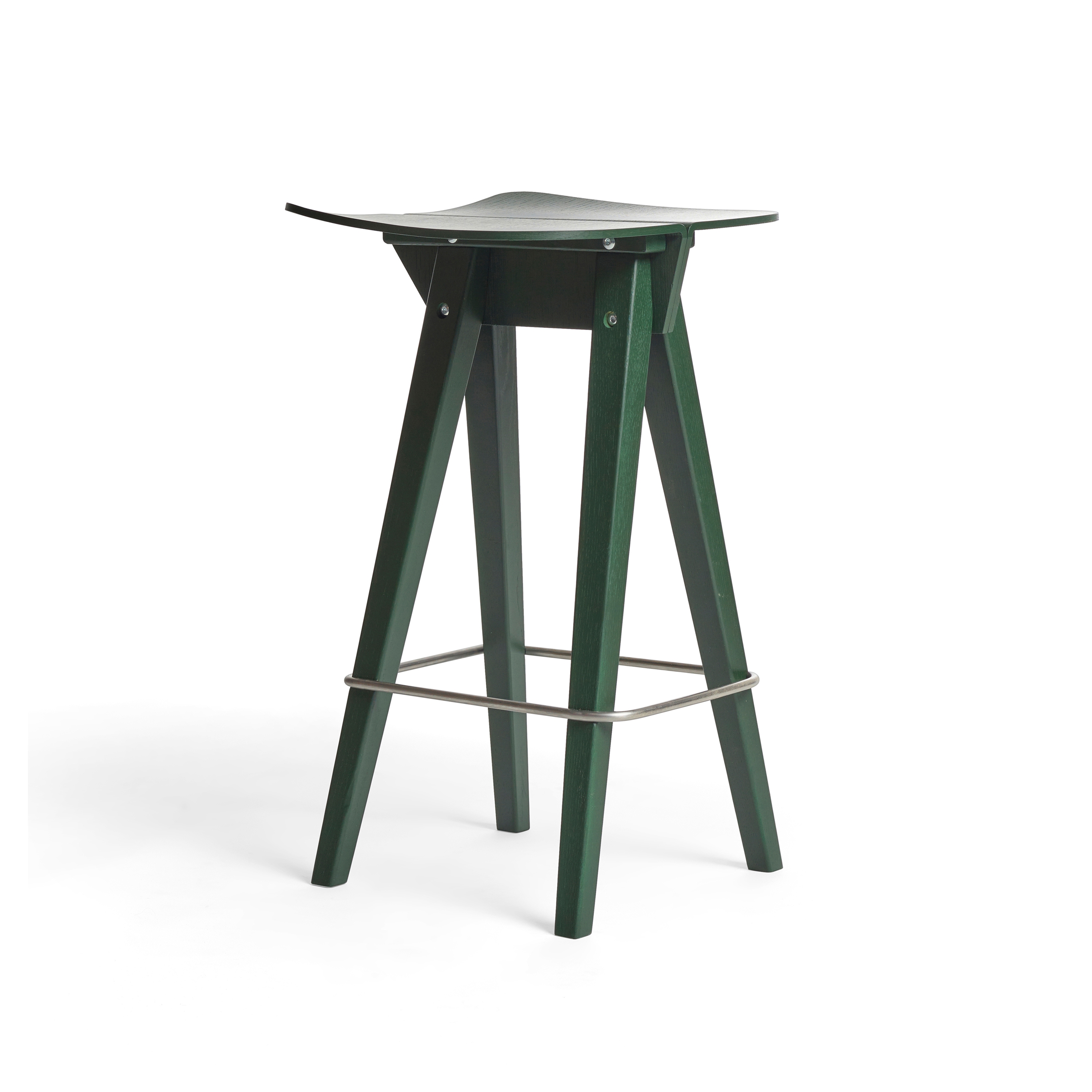 Mosquito Barstool Low, Leaf Green Oak
