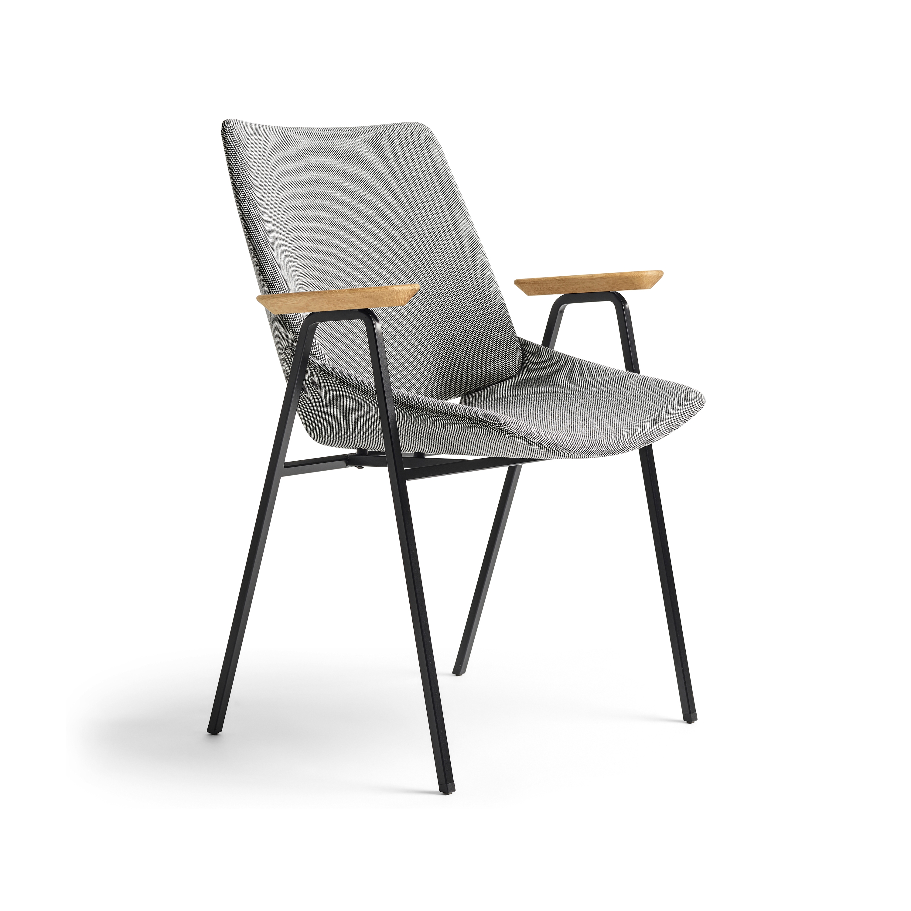 Shell Armchair Full upholstery, Natural Oak