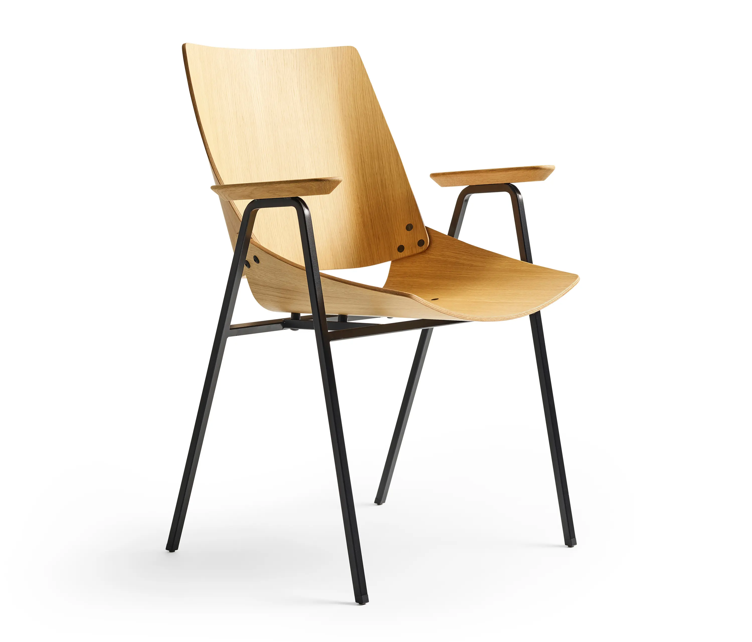Rex Kralj - Shell Armchair Natural Oak