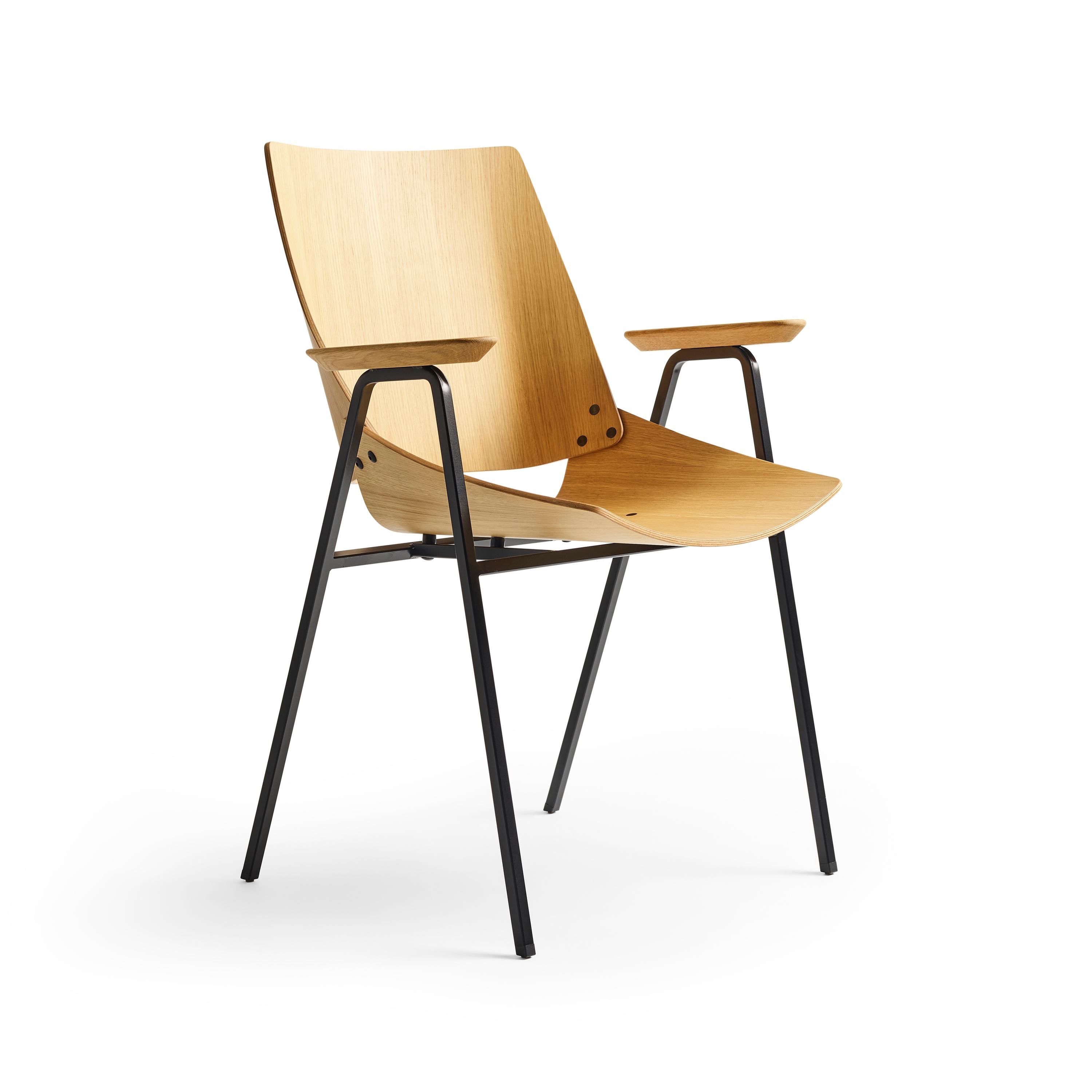 Mostra il prodotto Shell Armchair Natural Oak del produttore Rex Kralj