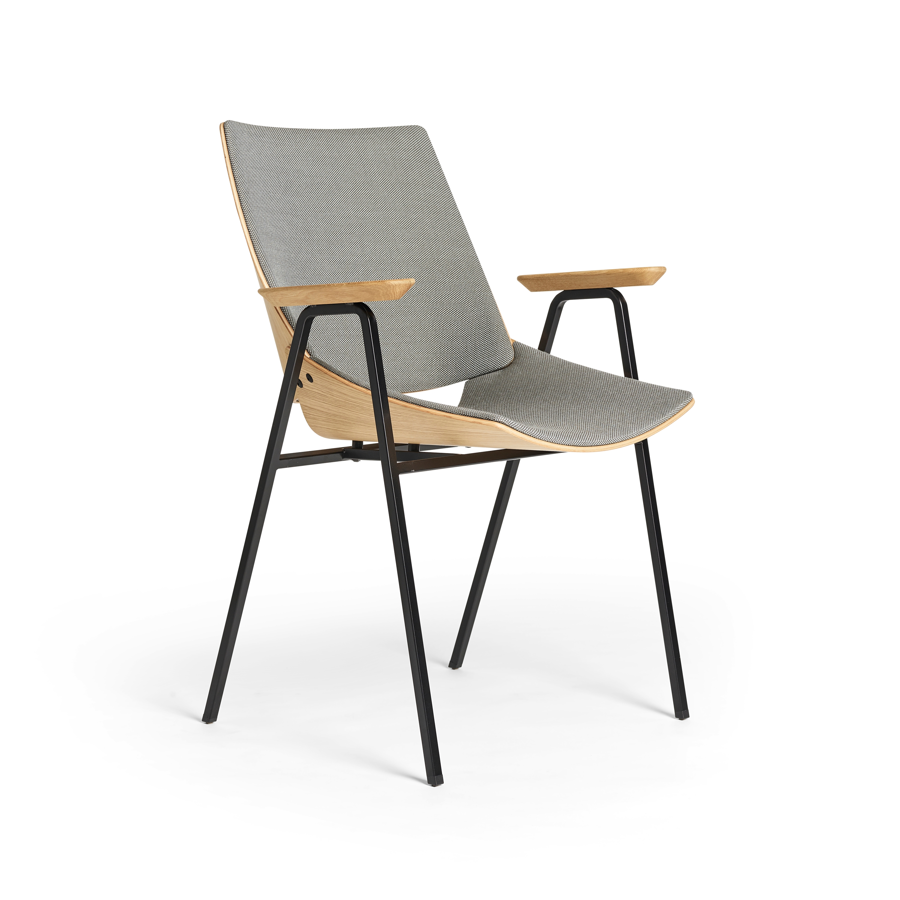 Shell Armchair Seat and back upholstery, Natural Oak