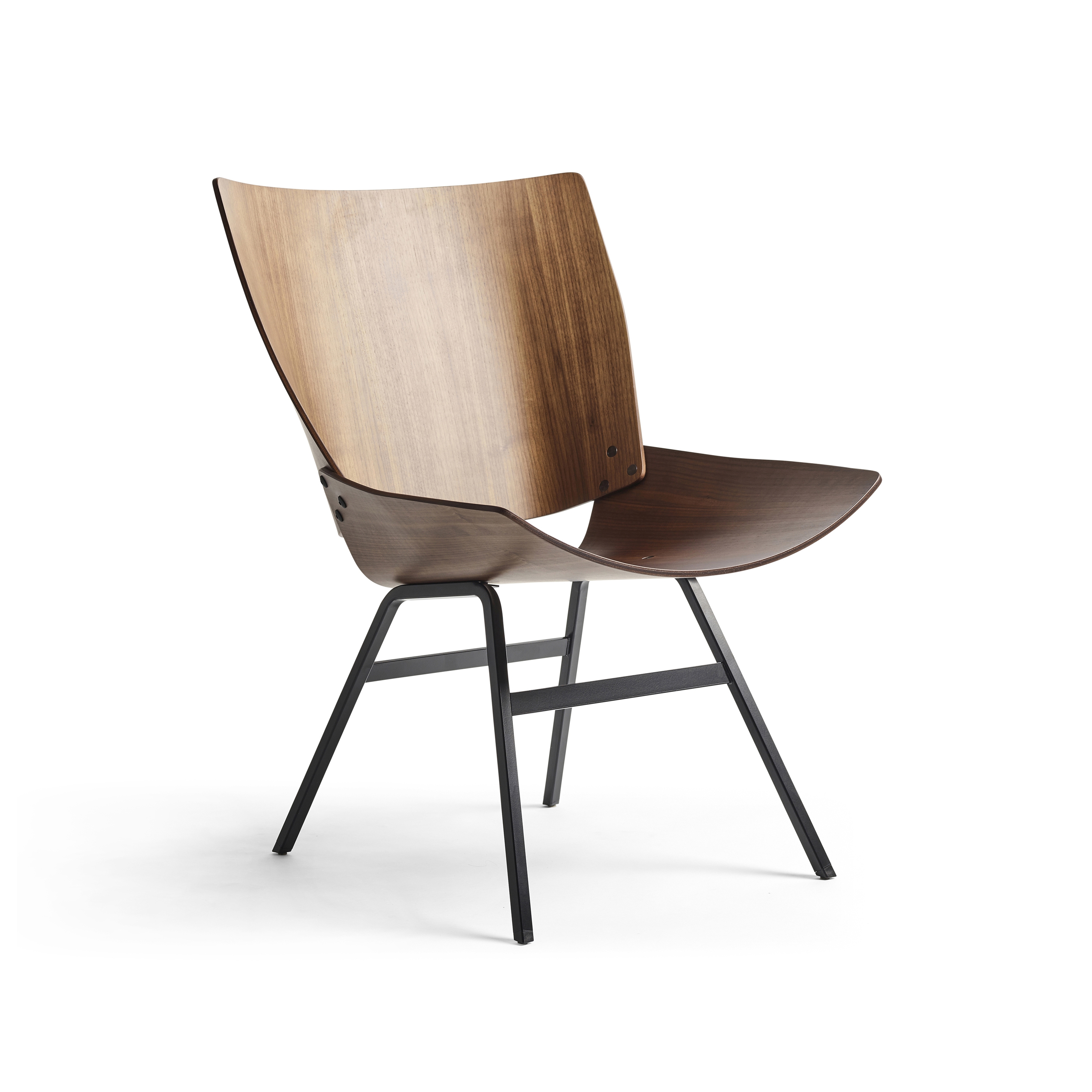 Shell Lounge Chair Natural Walnut