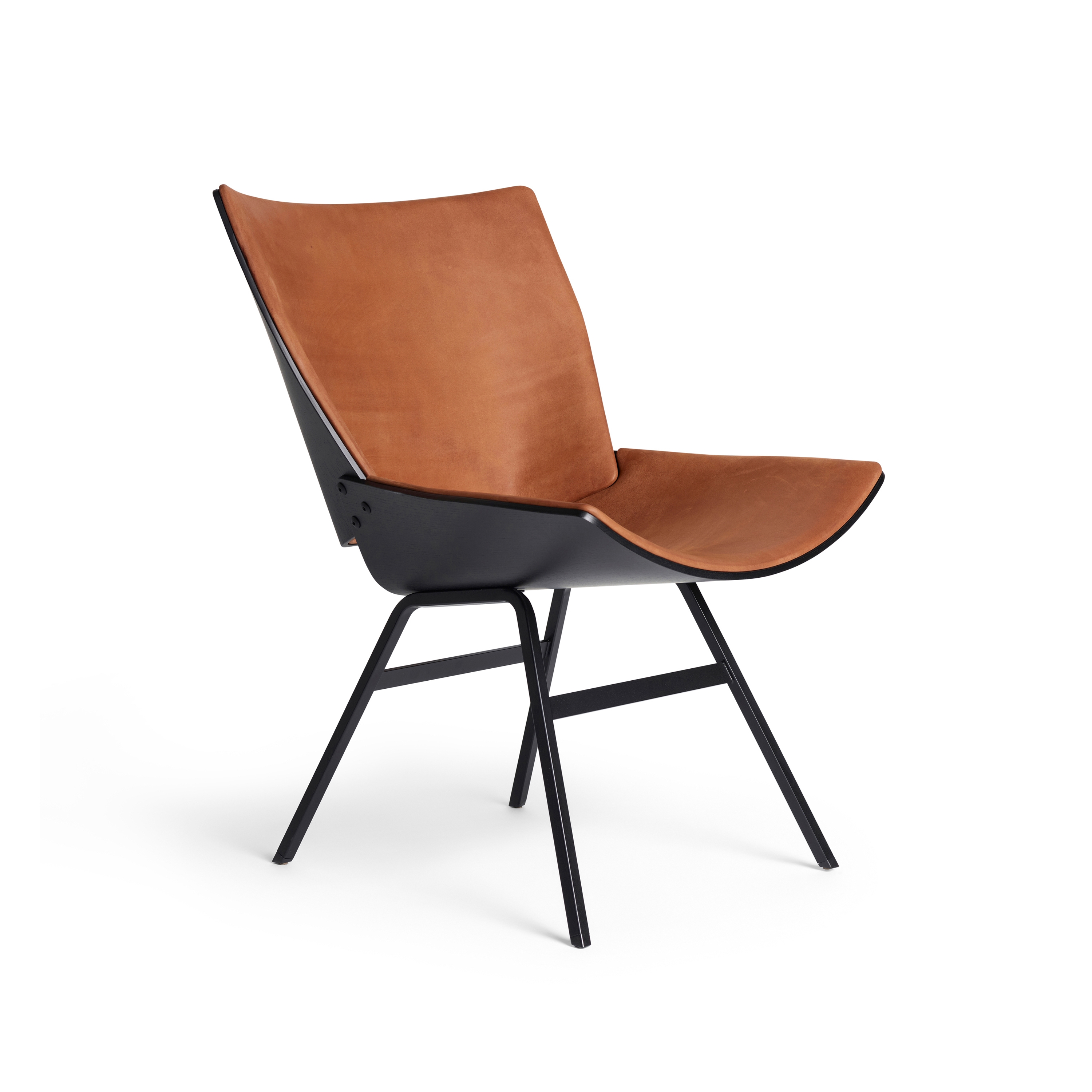 Display product Shell Lounge Chair Seat and back upholstery, Black Oak from manufacturer Rex Kralj