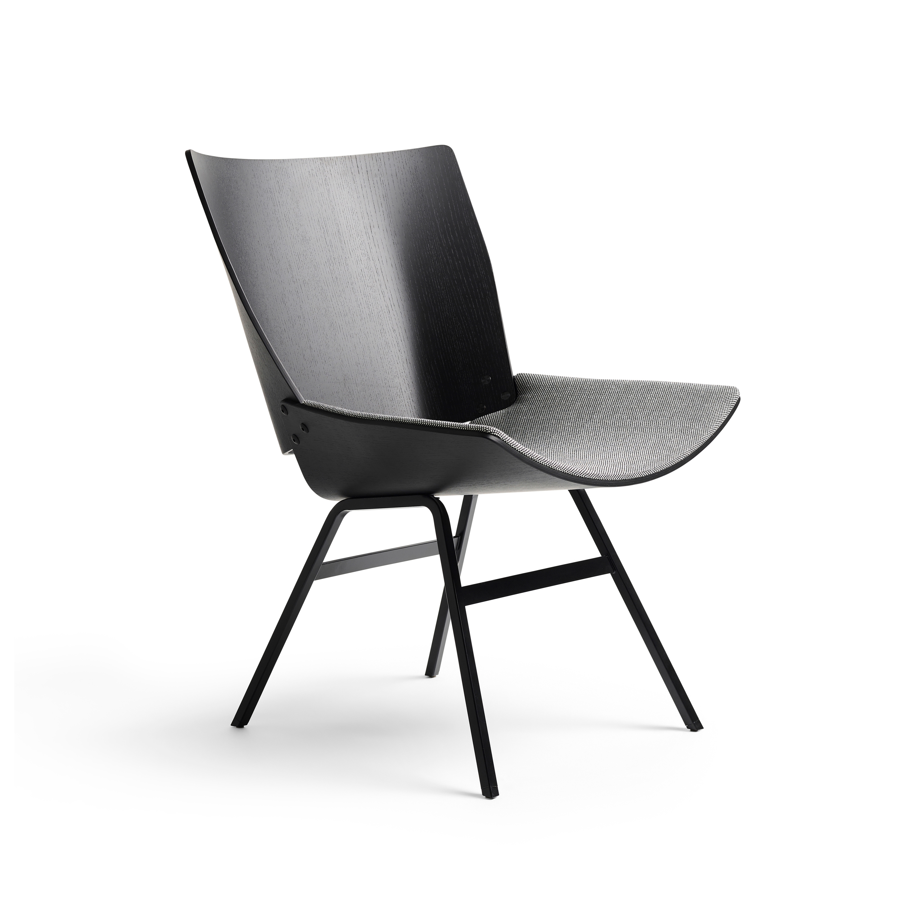 Display product Shell Lounge Chair Seat upholstery, Black Oak from manufacturer Rex Kralj