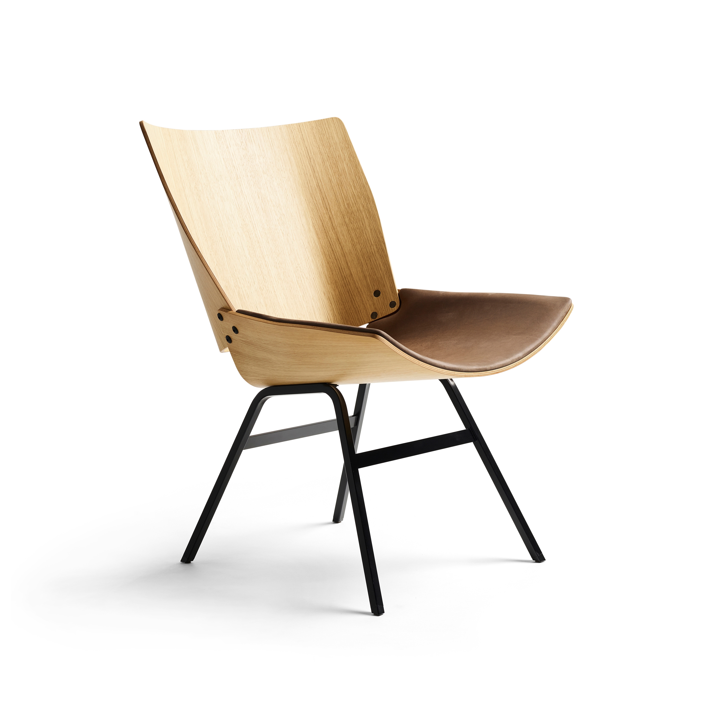 Shell Lounge Chair Seat upholstery, Natural Oak