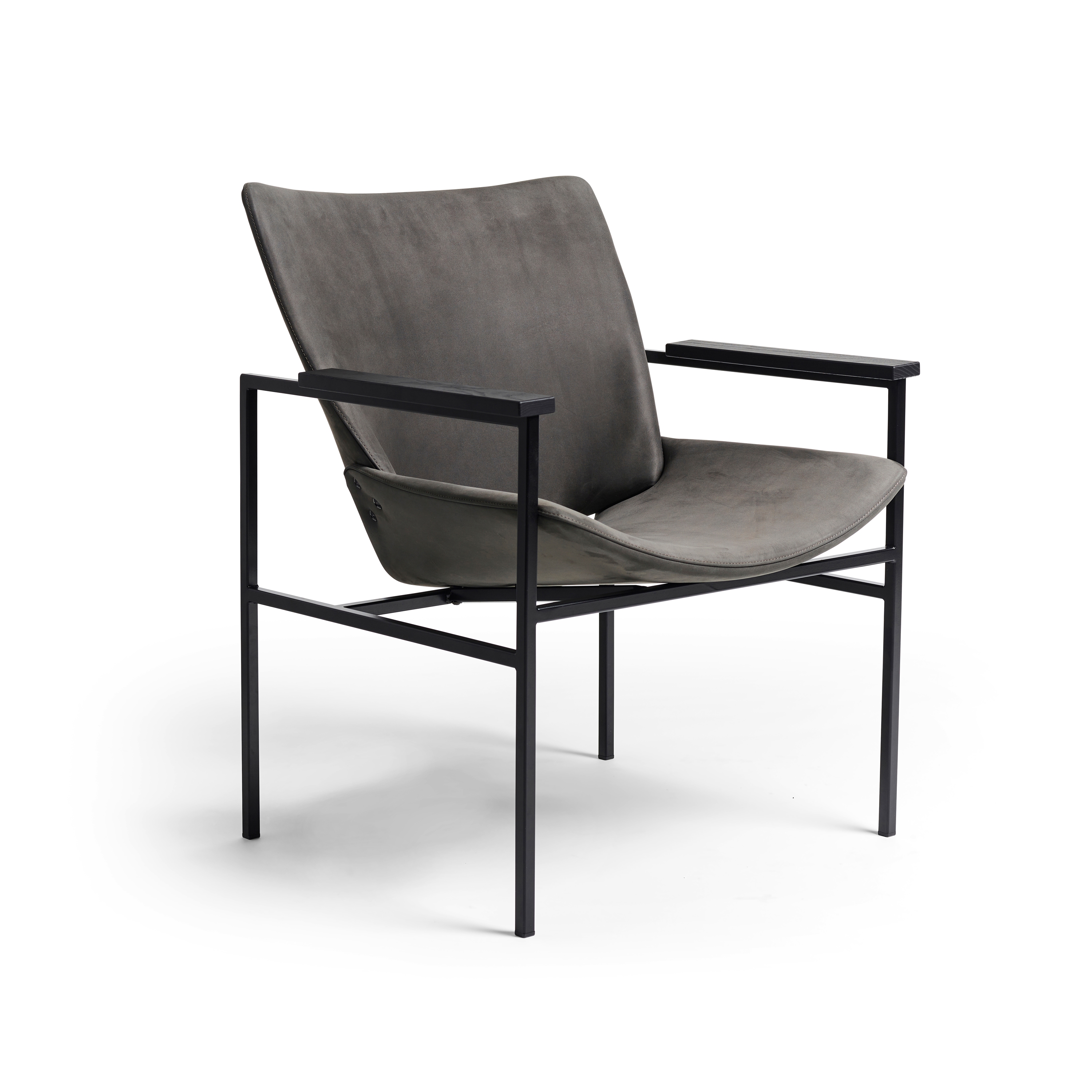 Afficher le produit Shell Lounge Square Full Upholstery, Black Oak du fabricant Rex Kralj