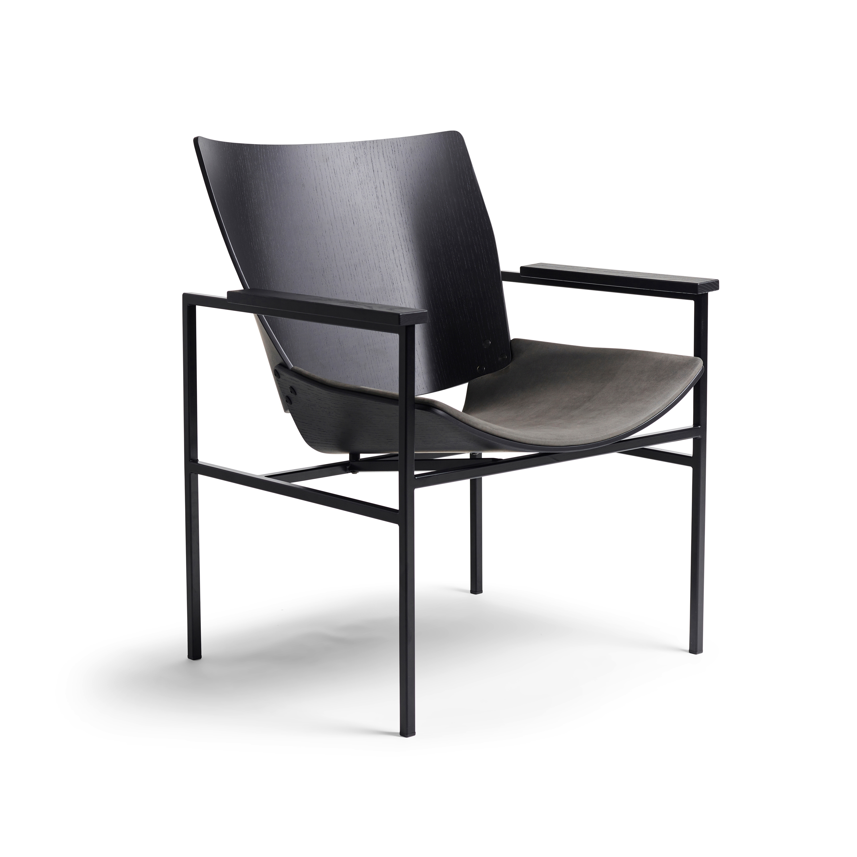 Afficher le produit Shell Lounge Square Seat Upholstery, Black Oak du fabricant Rex Kralj