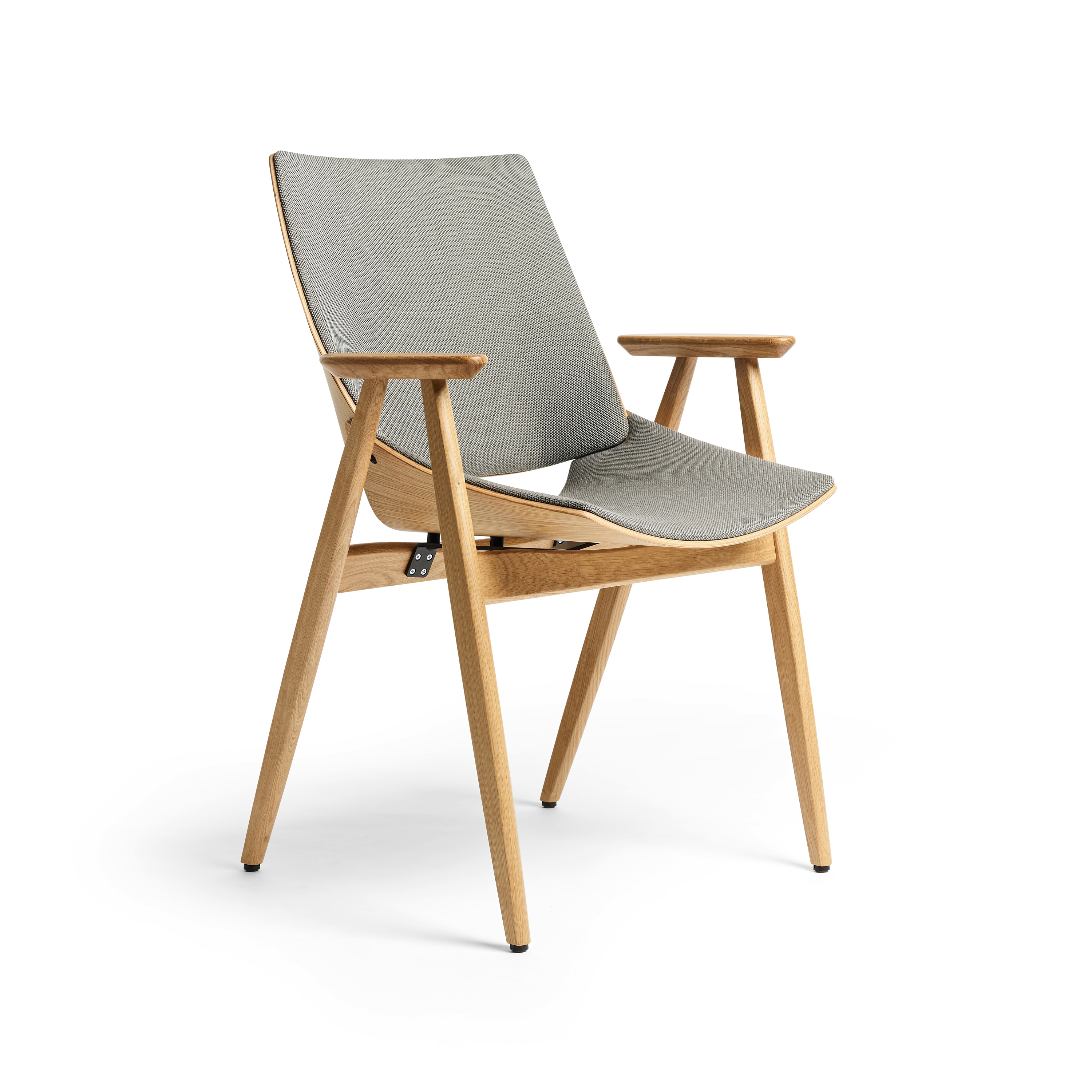 Afficher le produit Shell Wood Armchair Seat and back upholstery, Natural Oak du fabricant Rex Kralj