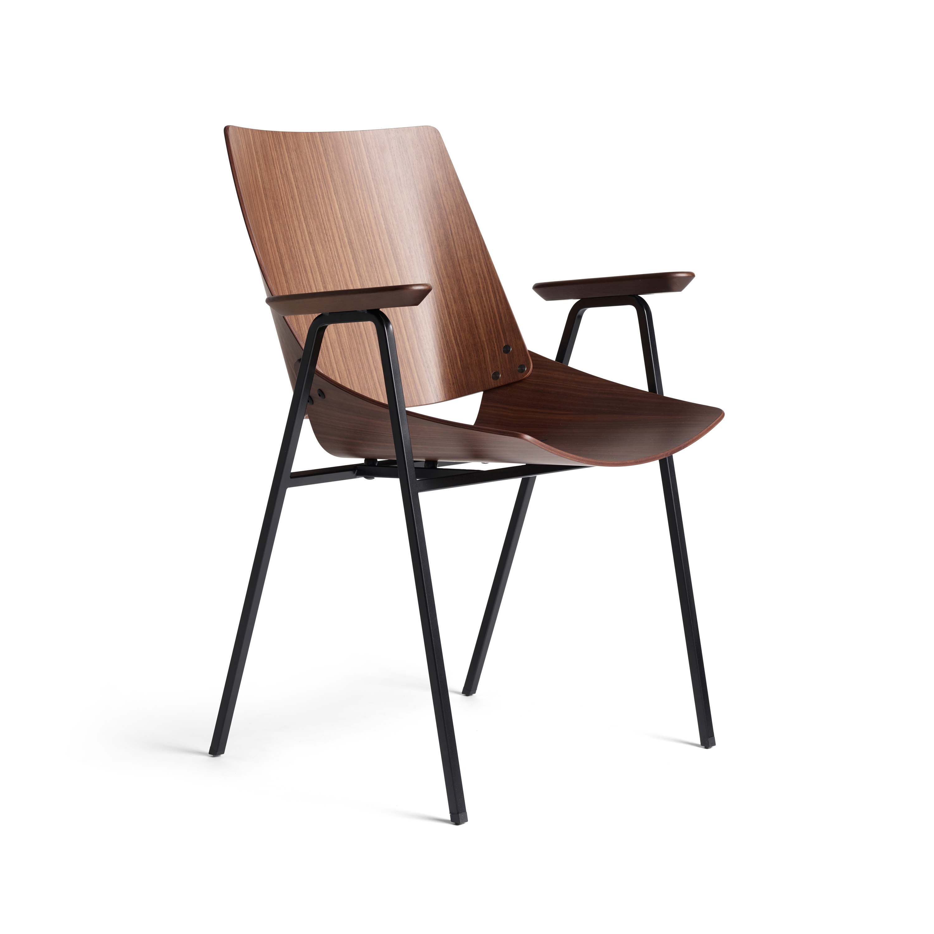 Shell Armchair Natural Walnut