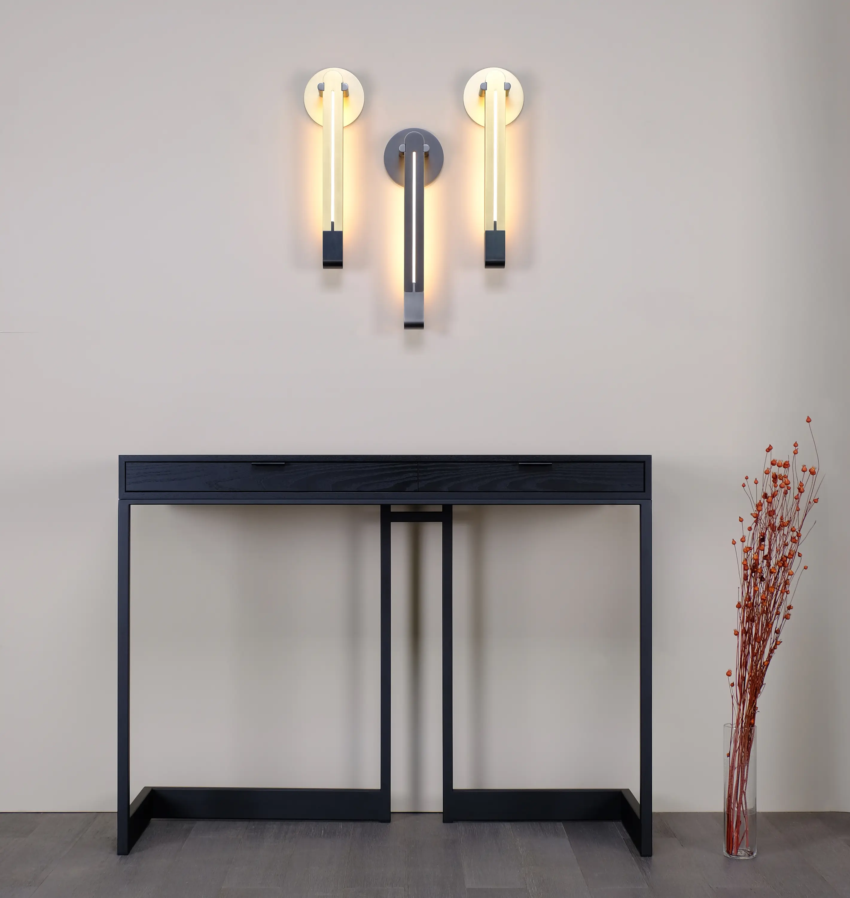 Skram - wishbone 2-drawer high table