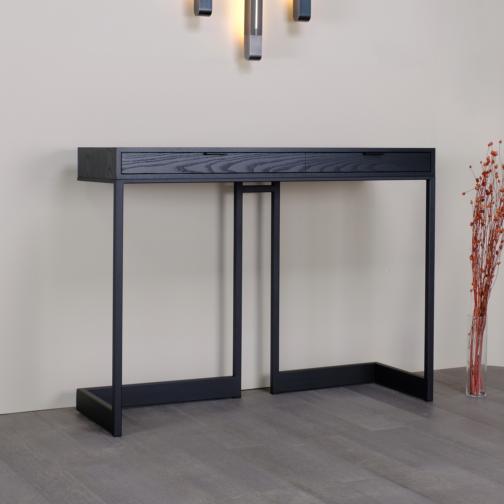 Display product wishbone 2-drawer high table from manufacturer Skram