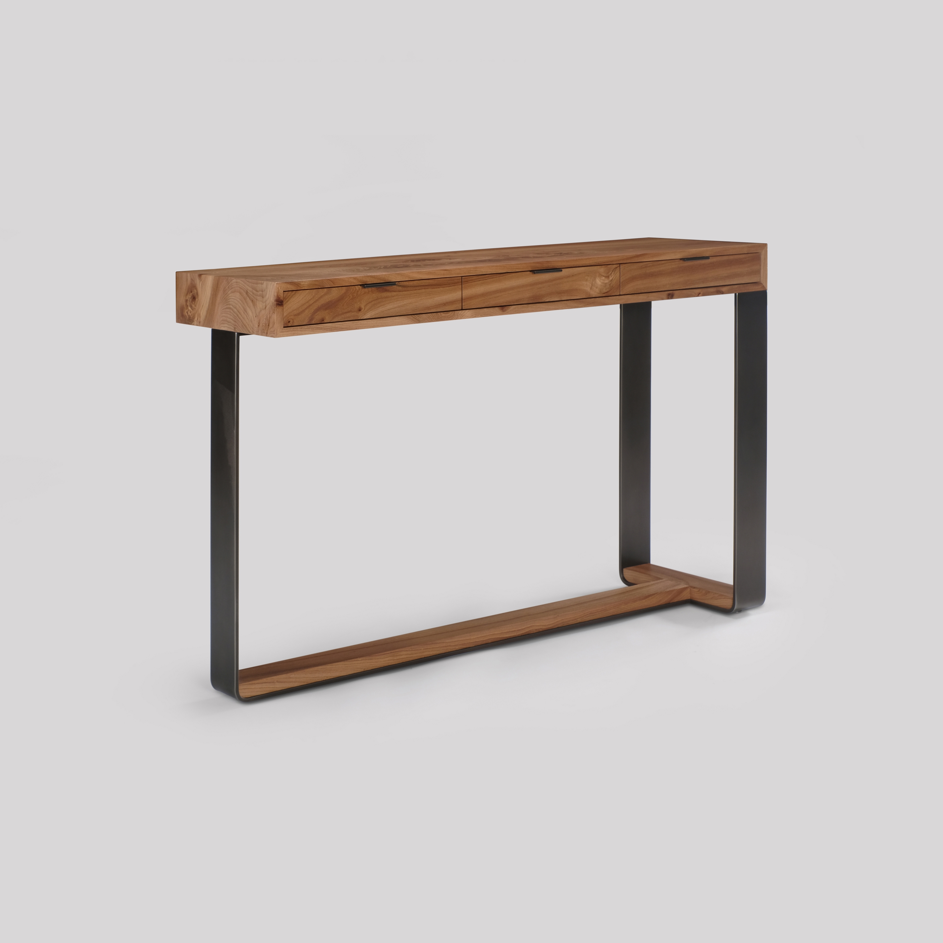 Display product piedmont 3-drawer console from manufacturer Skram