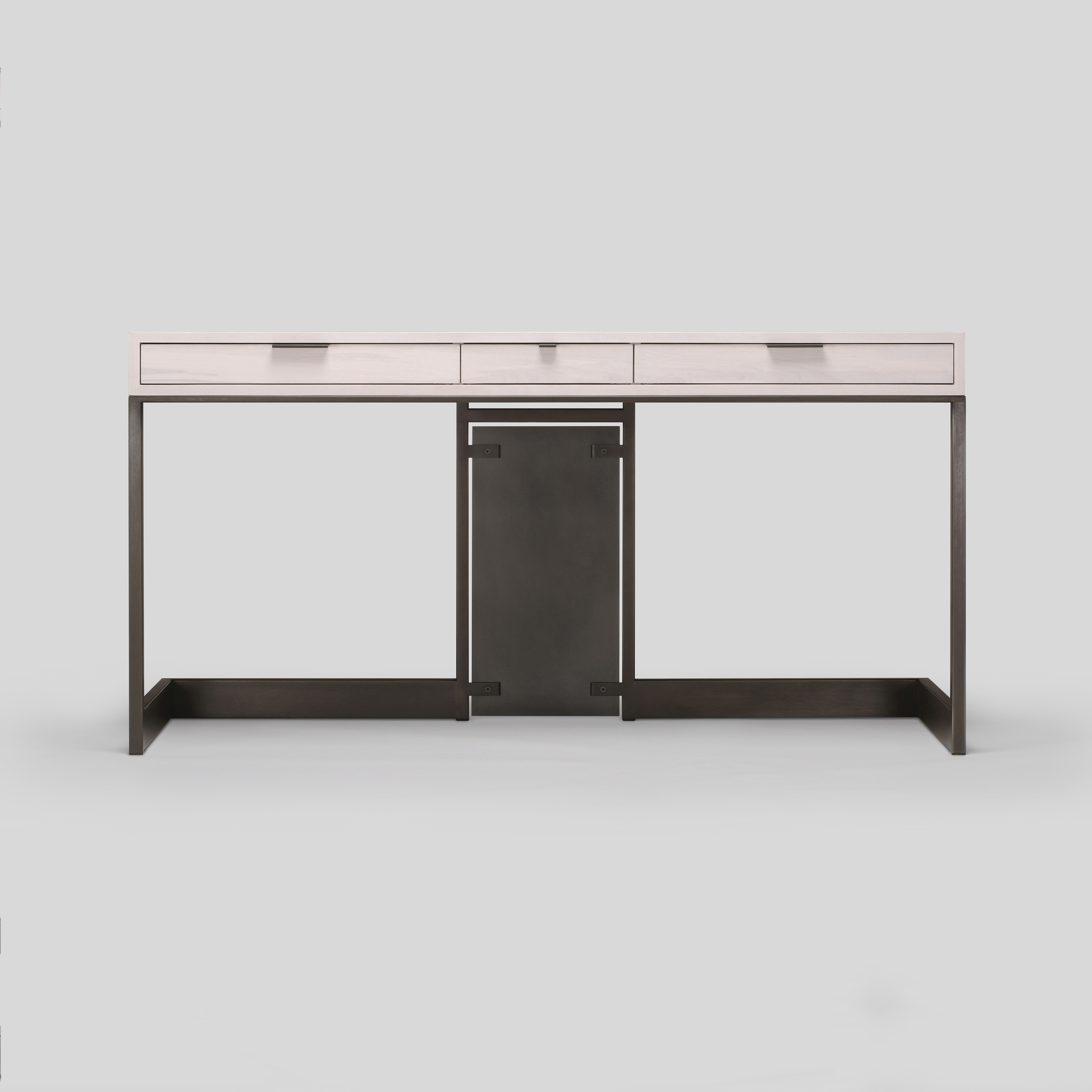 Display product wishbone drawer desk from manufacturer Skram