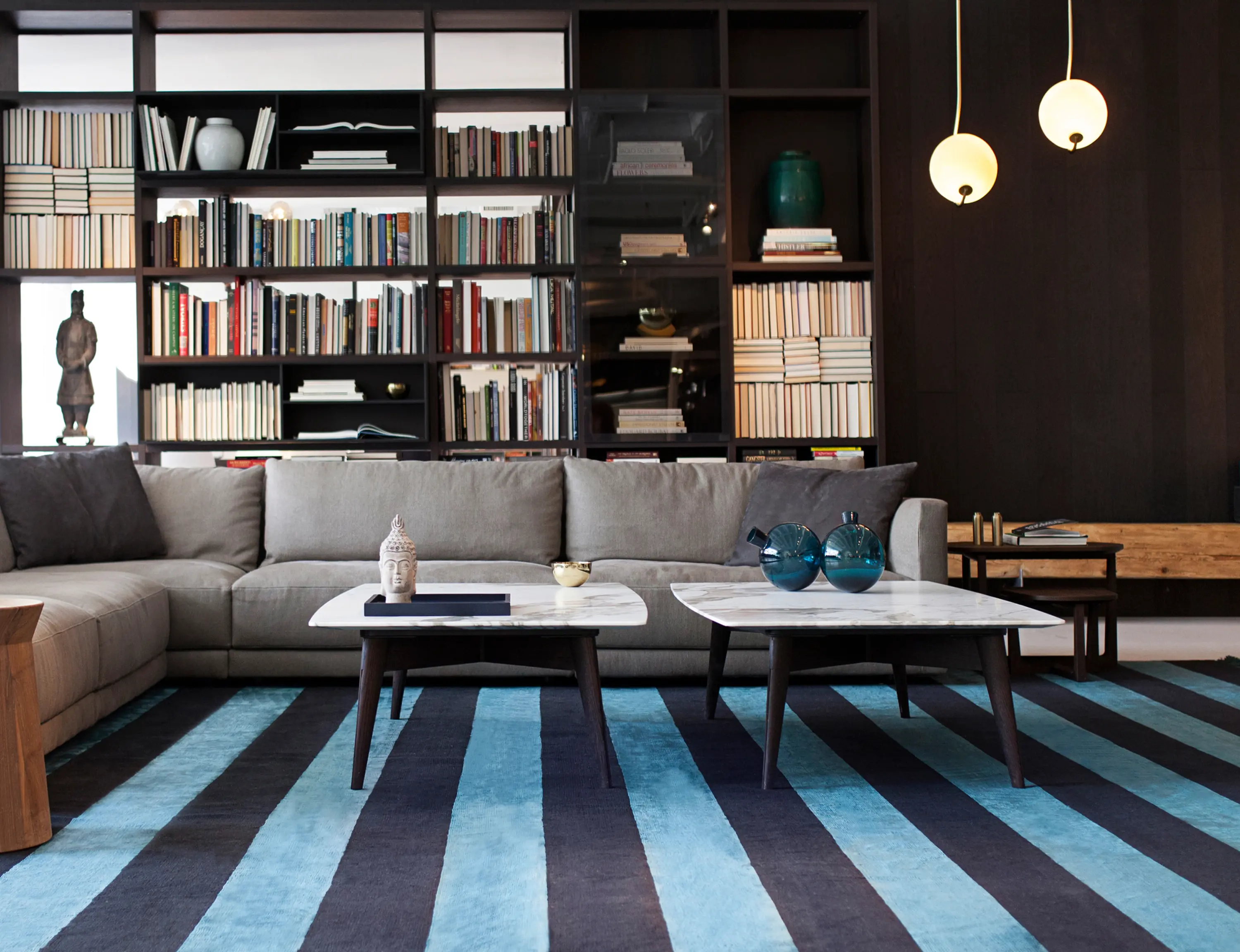 Roll & Hill - Fiddlehead Pendant (Bronze/Smoke)