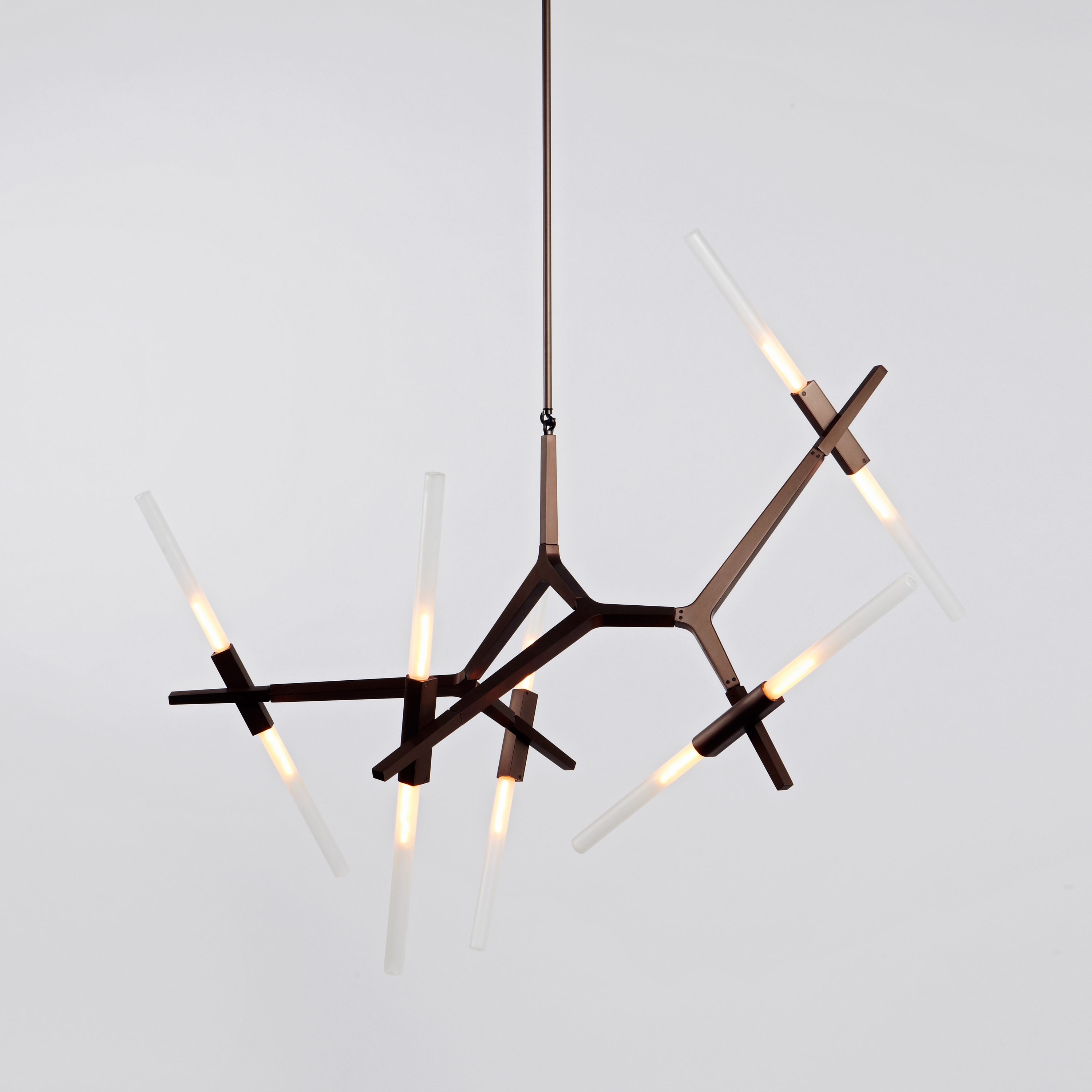 Display product Agnes Chandelier - 10 Lights
 (Bronze) from manufacturer Roll & Hill