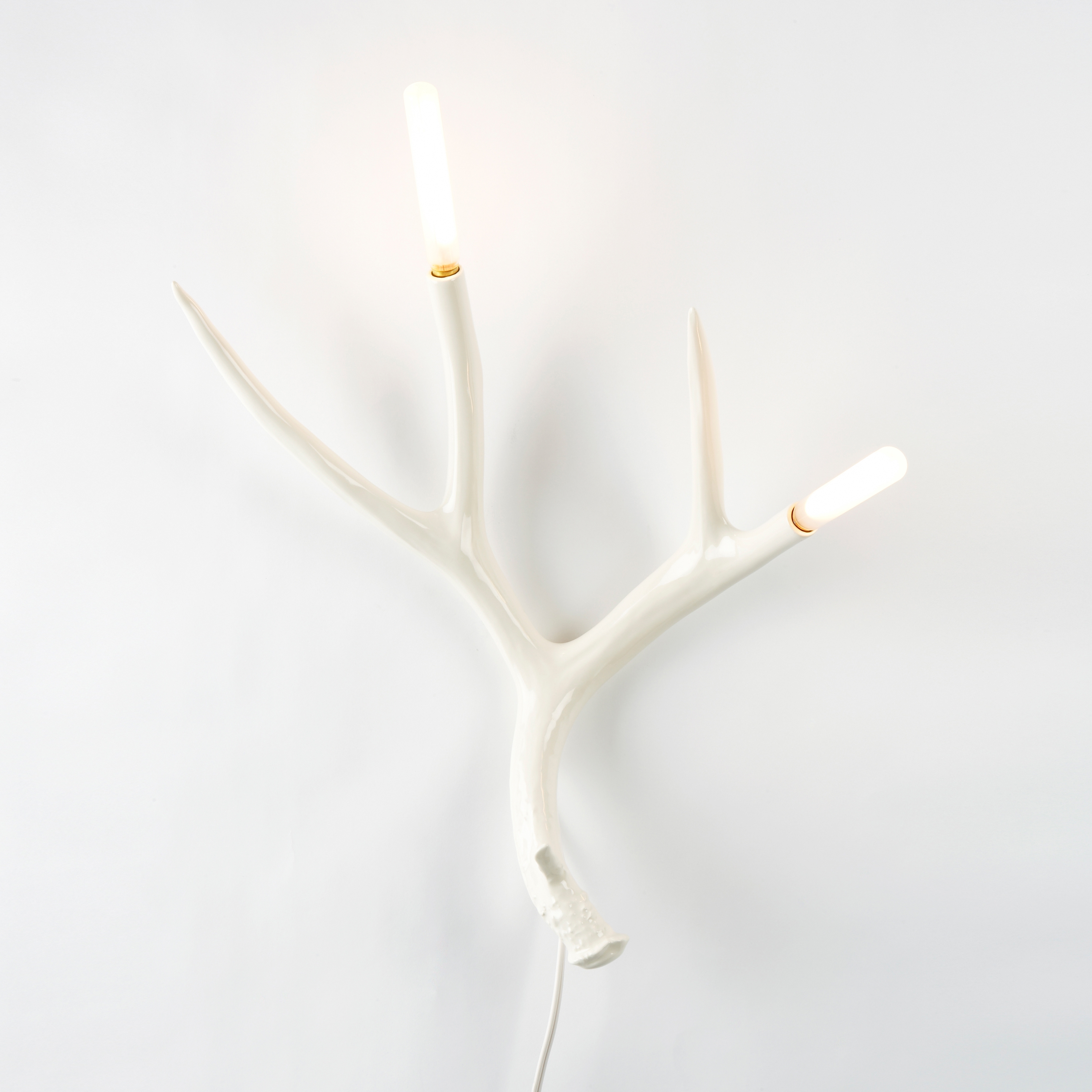 Display product Superordinate Antler Sconce with plug (White) from manufacturer Roll & Hill