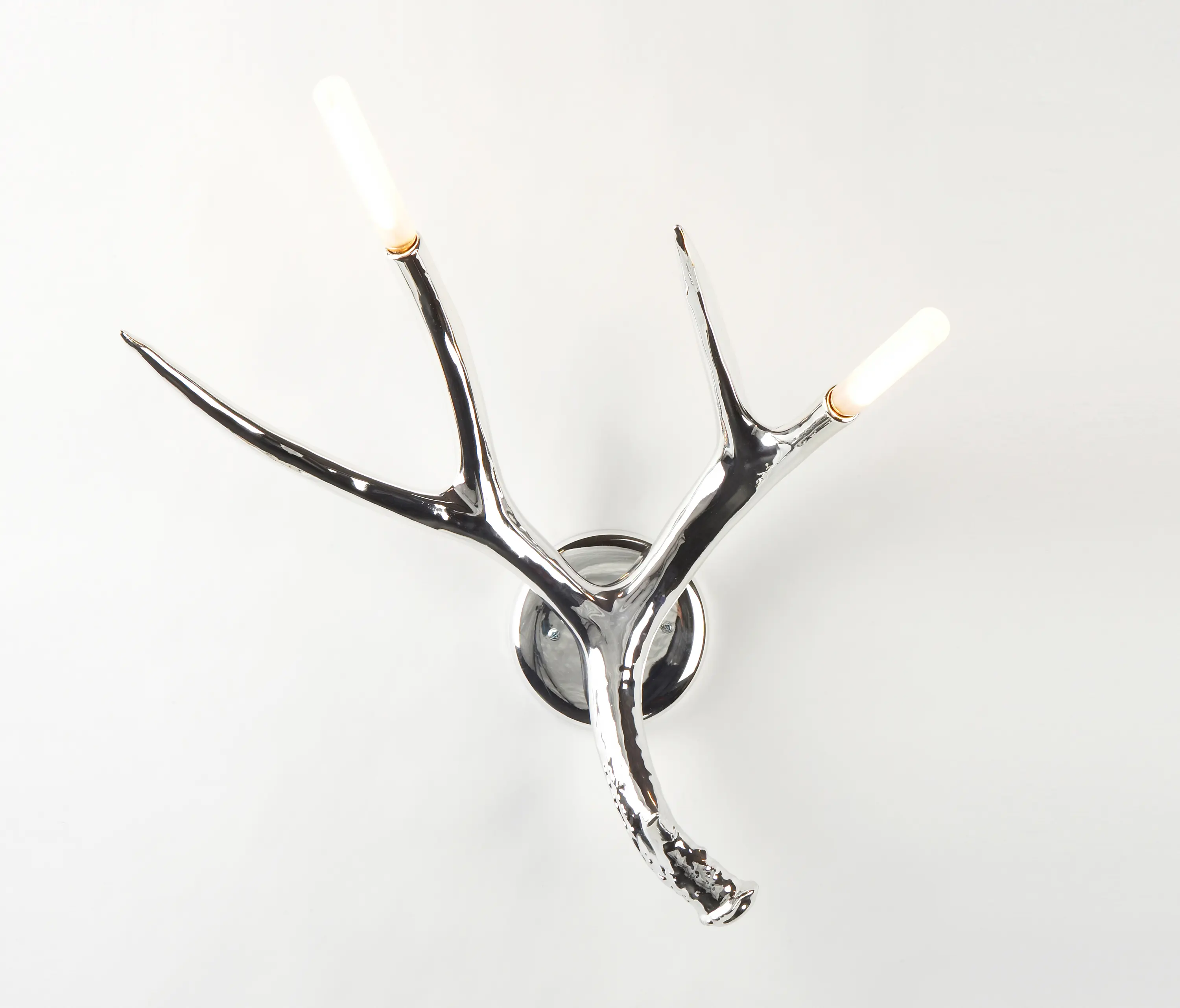 Roll & Hill - Superordinate Antler Sconce (Chrome)