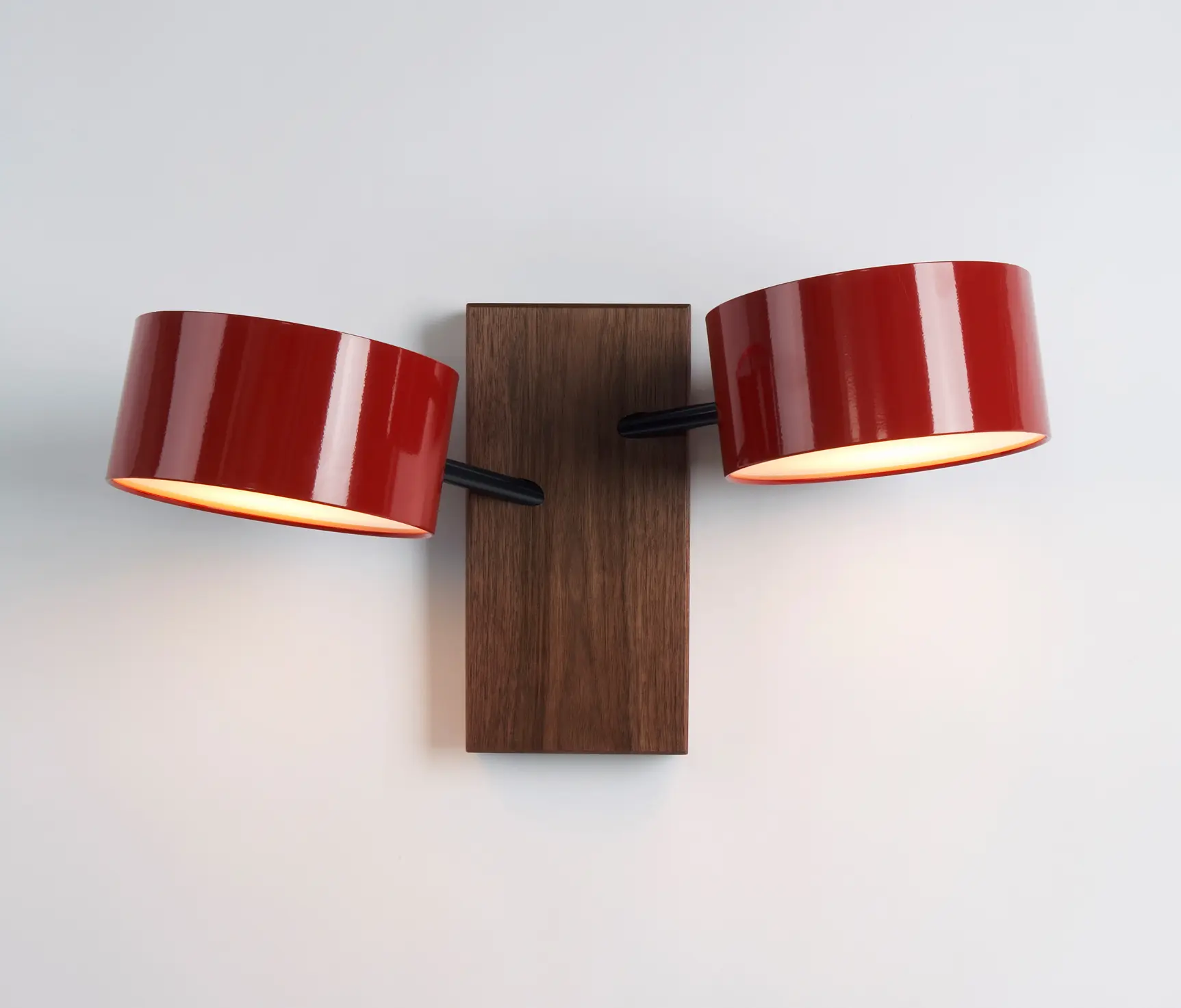 Roll & Hill - Excel Double Sconce (Red/Walnut)