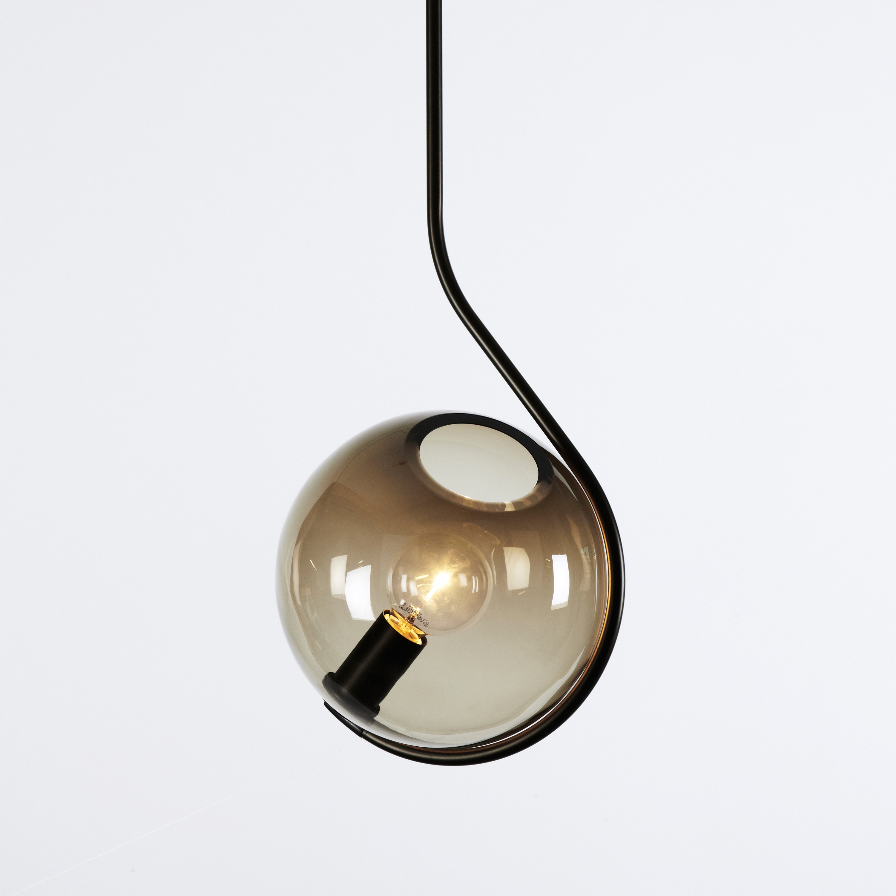 Display product Fiddlehead Pendant (Bronze/Smoke) from manufacturer Roll & Hill