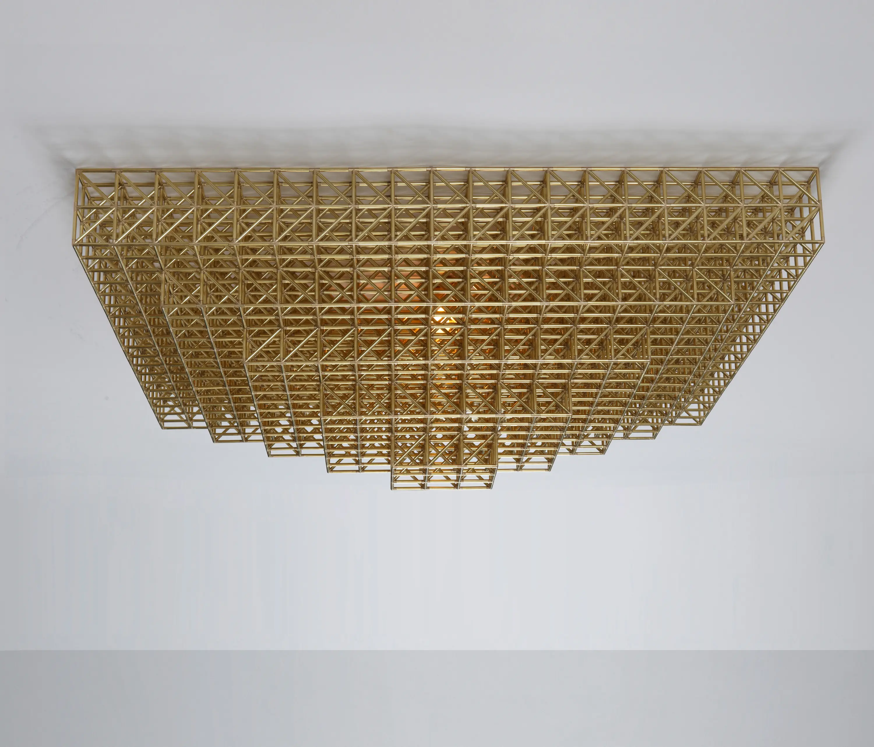 Roll & Hill - Gridlock Ceiling Mount - 5640 (Raw brass)