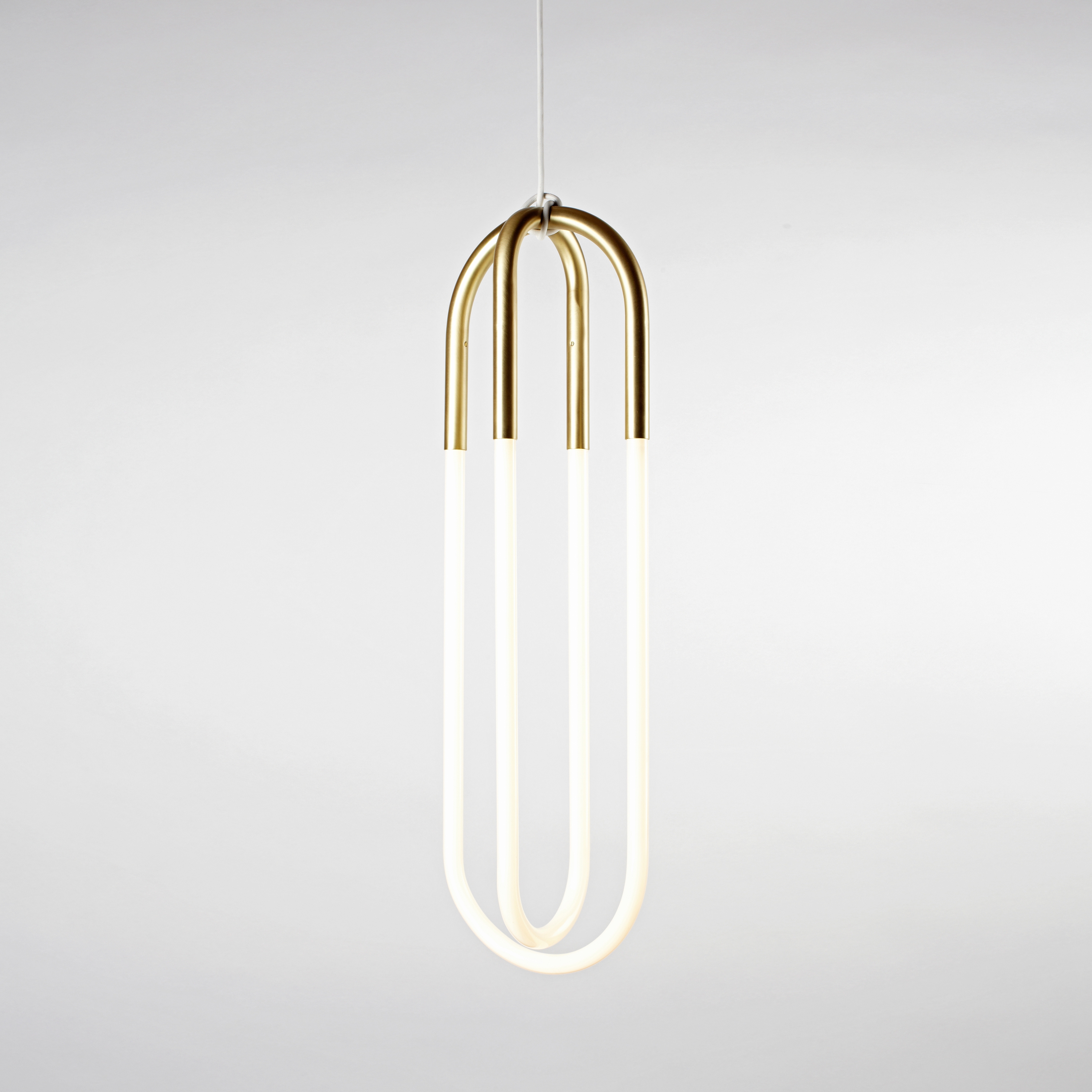 Display product Rudi Double Loop (Satin brass) from manufacturer Roll & Hill
