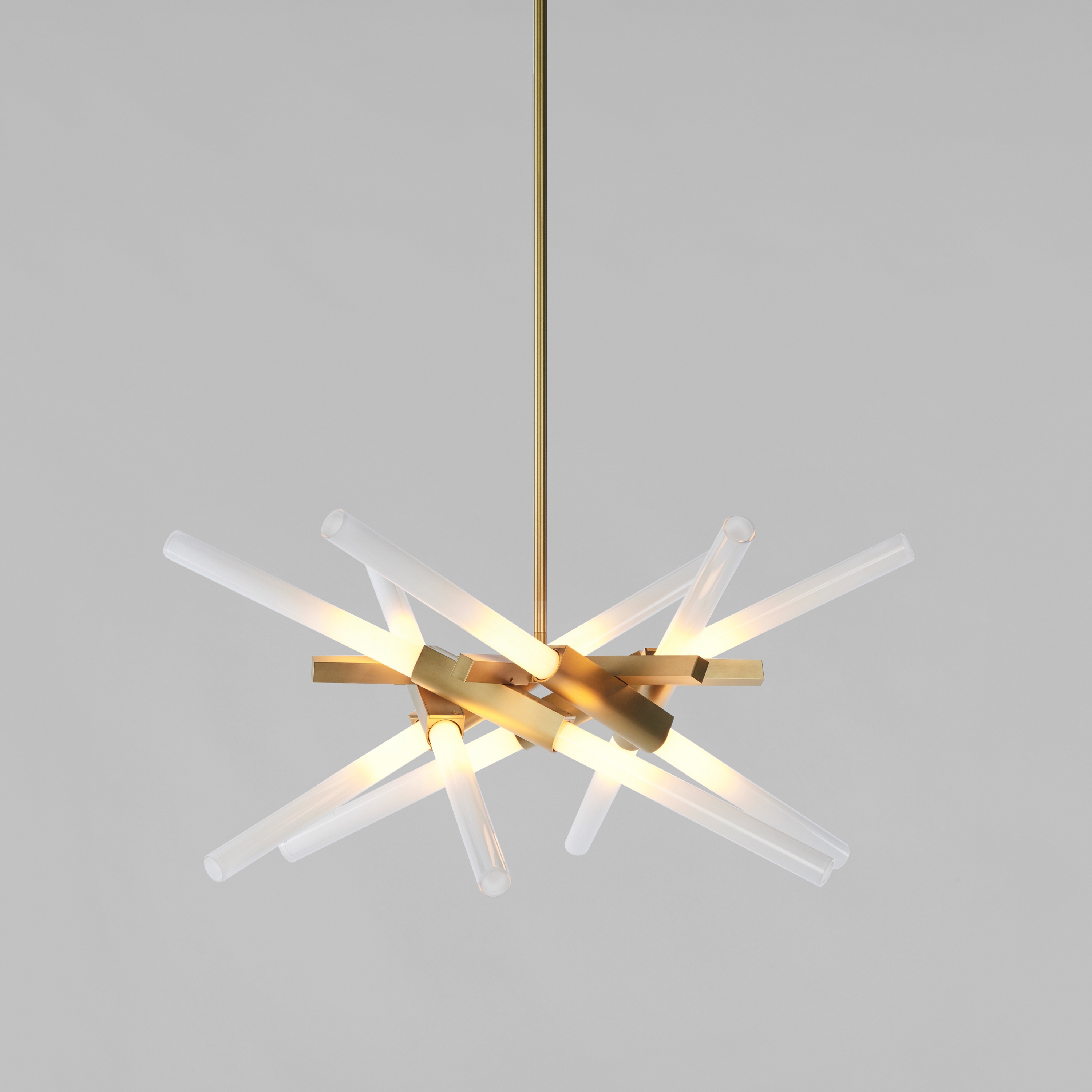 Display product Astral Agnes 01 - 12 Lights (Brushed brass/Straight-cut glass) from manufacturer Roll & Hill