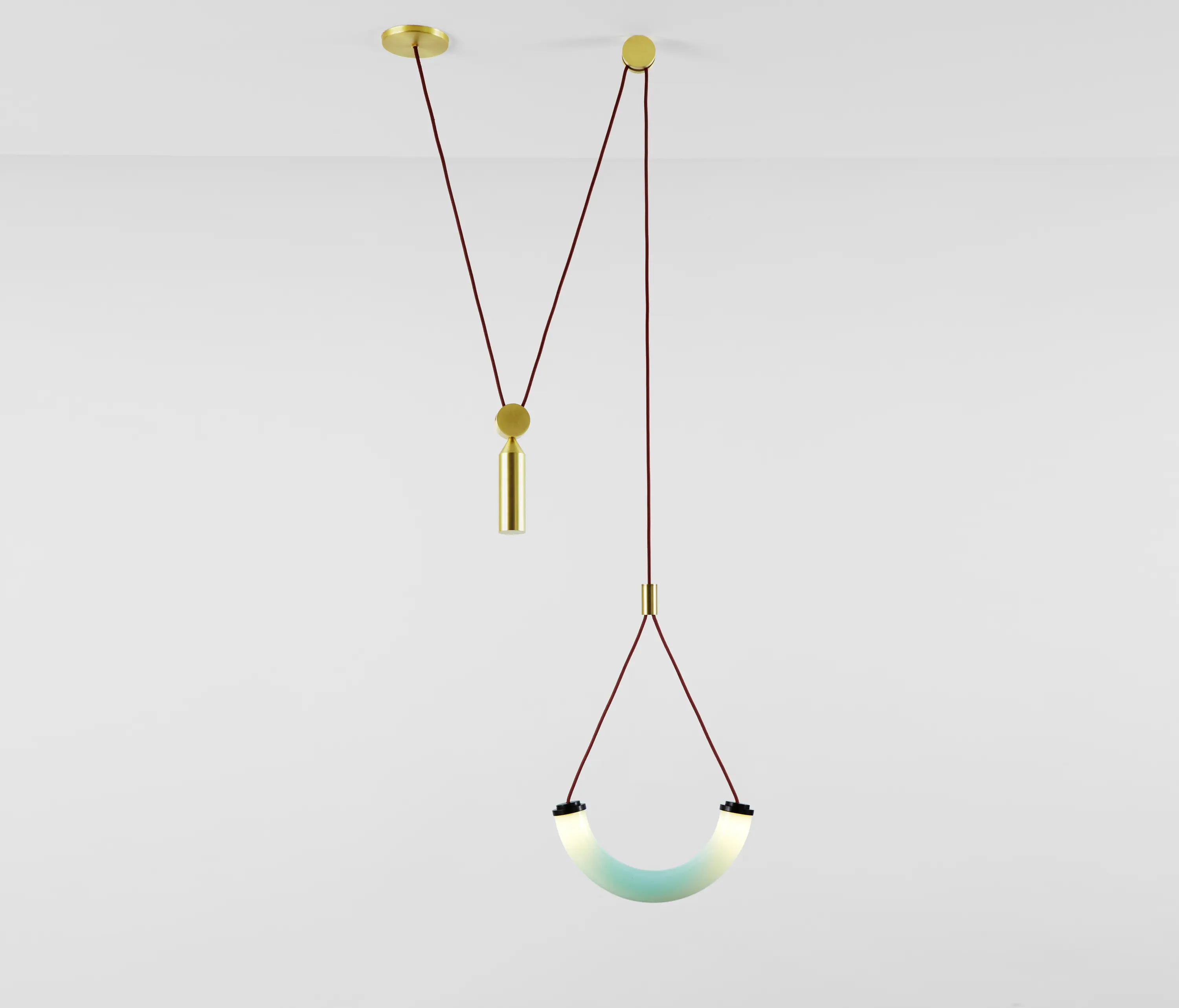 Roll & Hill - Shape Up Pendant - Arc (Celadon)