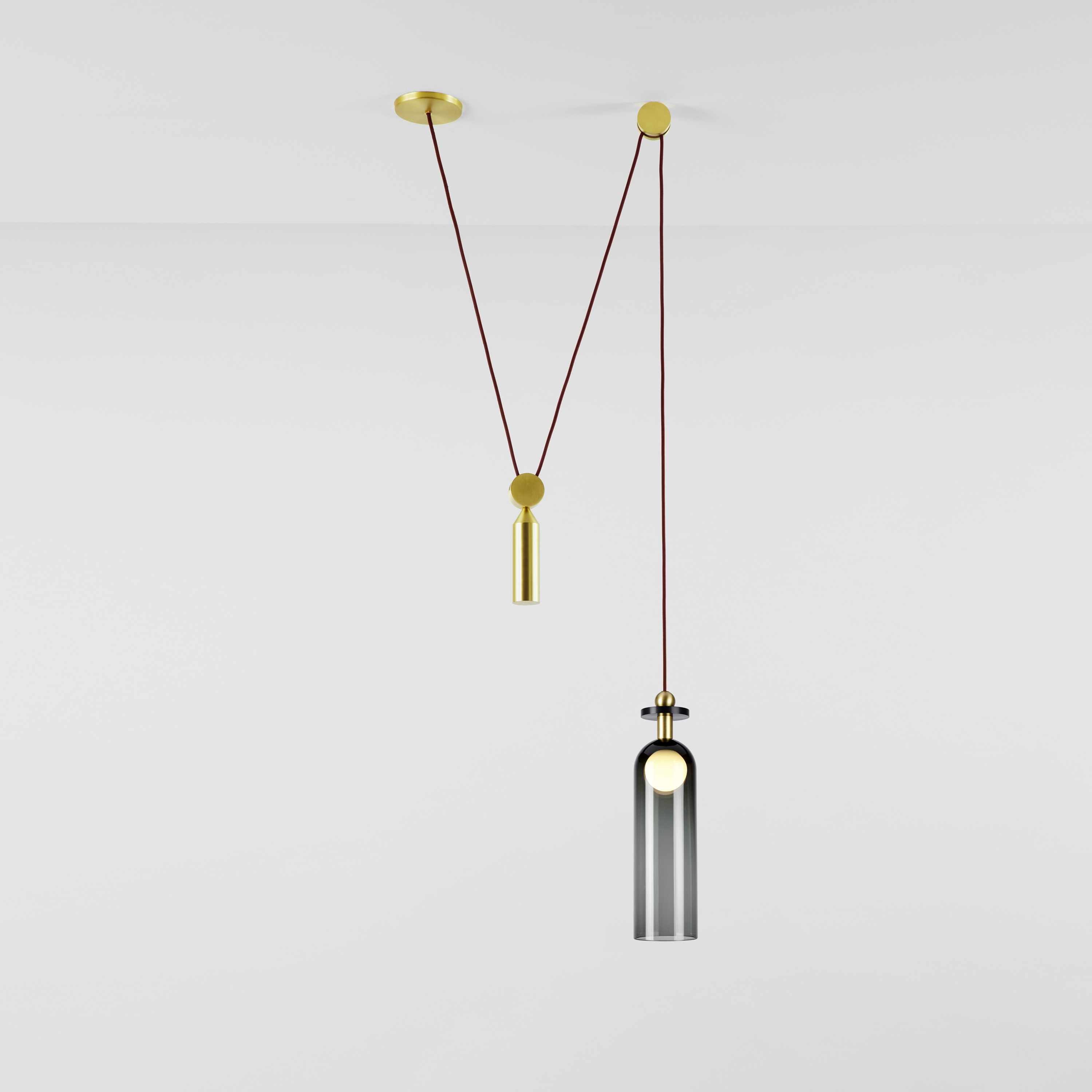 Display product Shape Up Pendant - Cylinder (Midnight) from manufacturer Roll & Hill