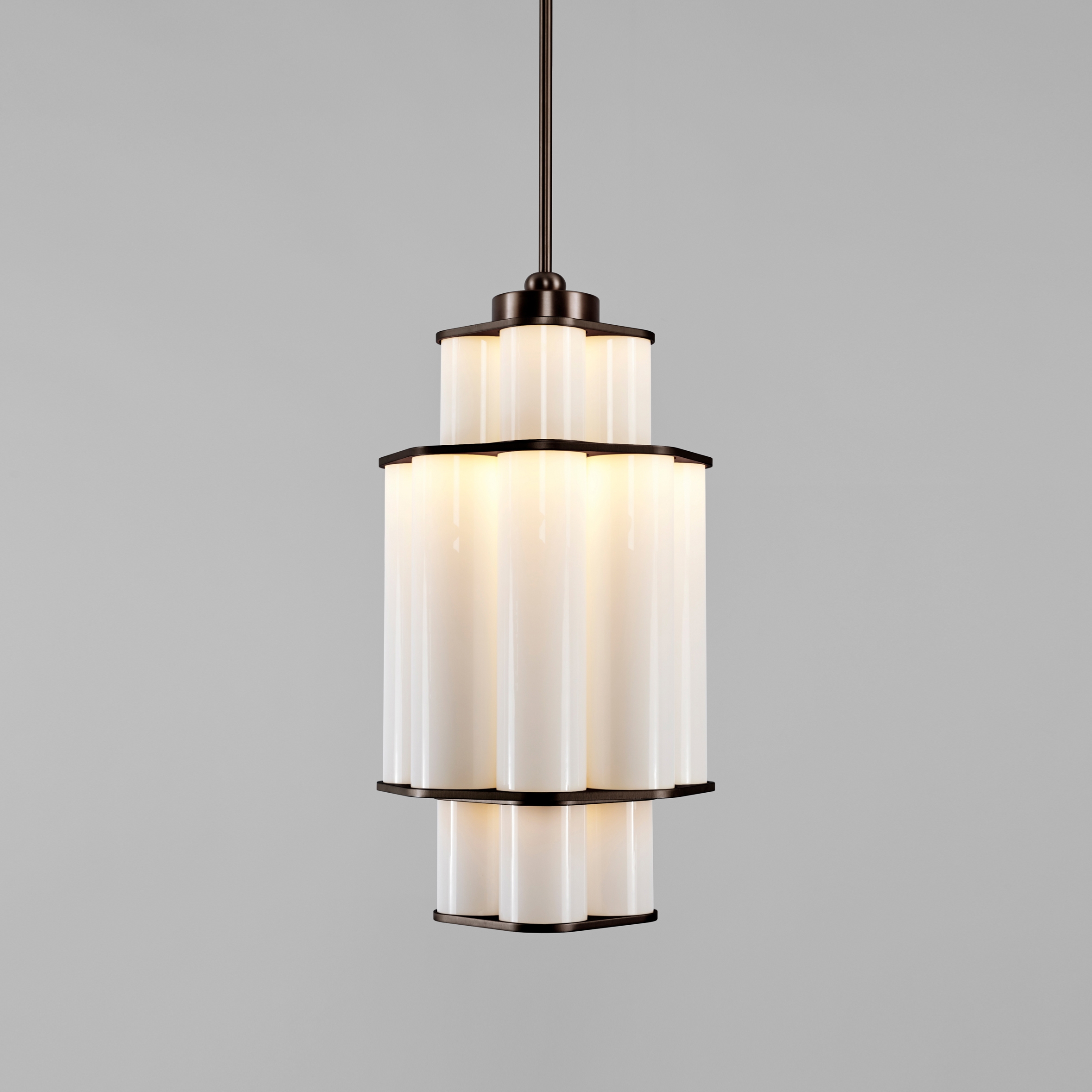 Bauer Chandelier 01 White / Bronze