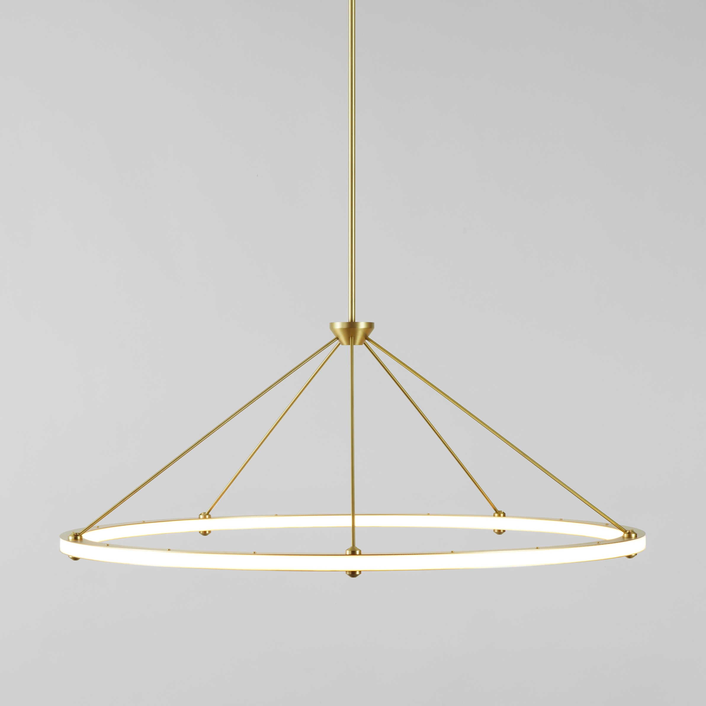 Halo Circle Pendant (Brass)