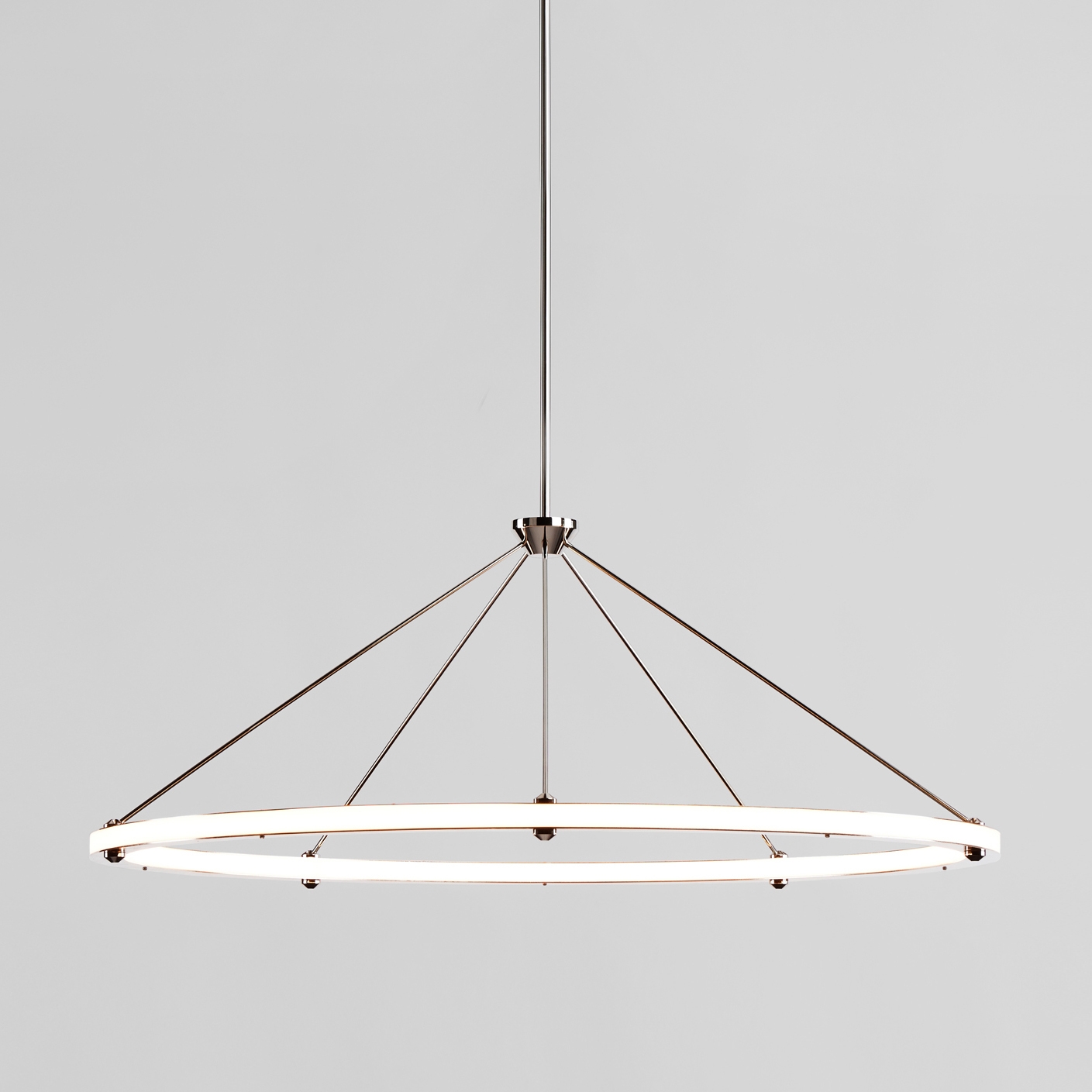 Halo Circle Pendant (Polished nickel)