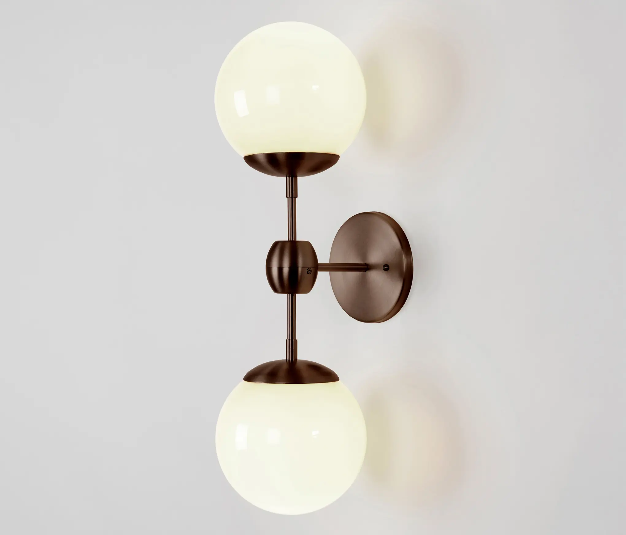 Roll & Hill - Modo Sconce - 2 Globes (Bronze/Cream)