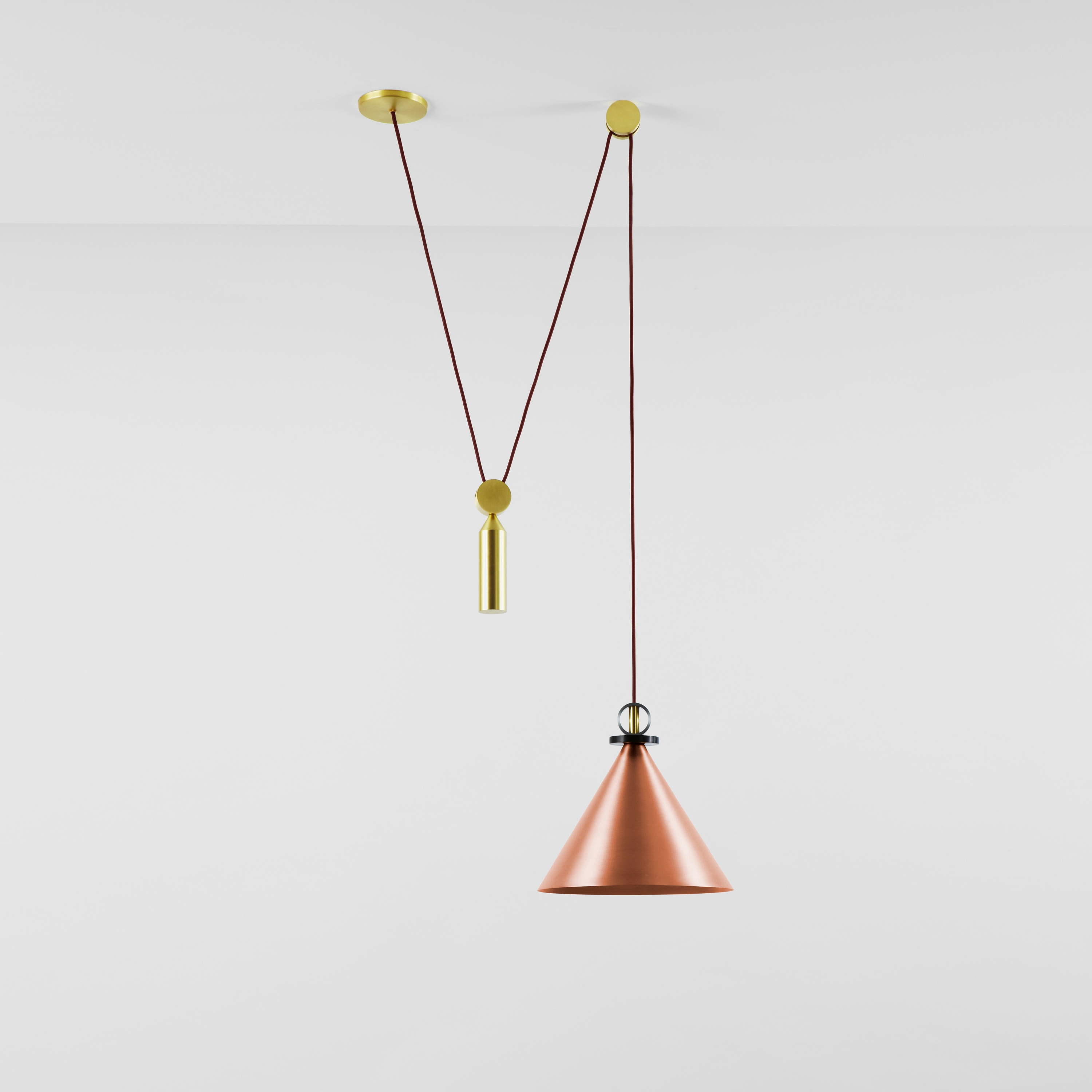 Shape Up Pendant - Cone (Brushed copper)
