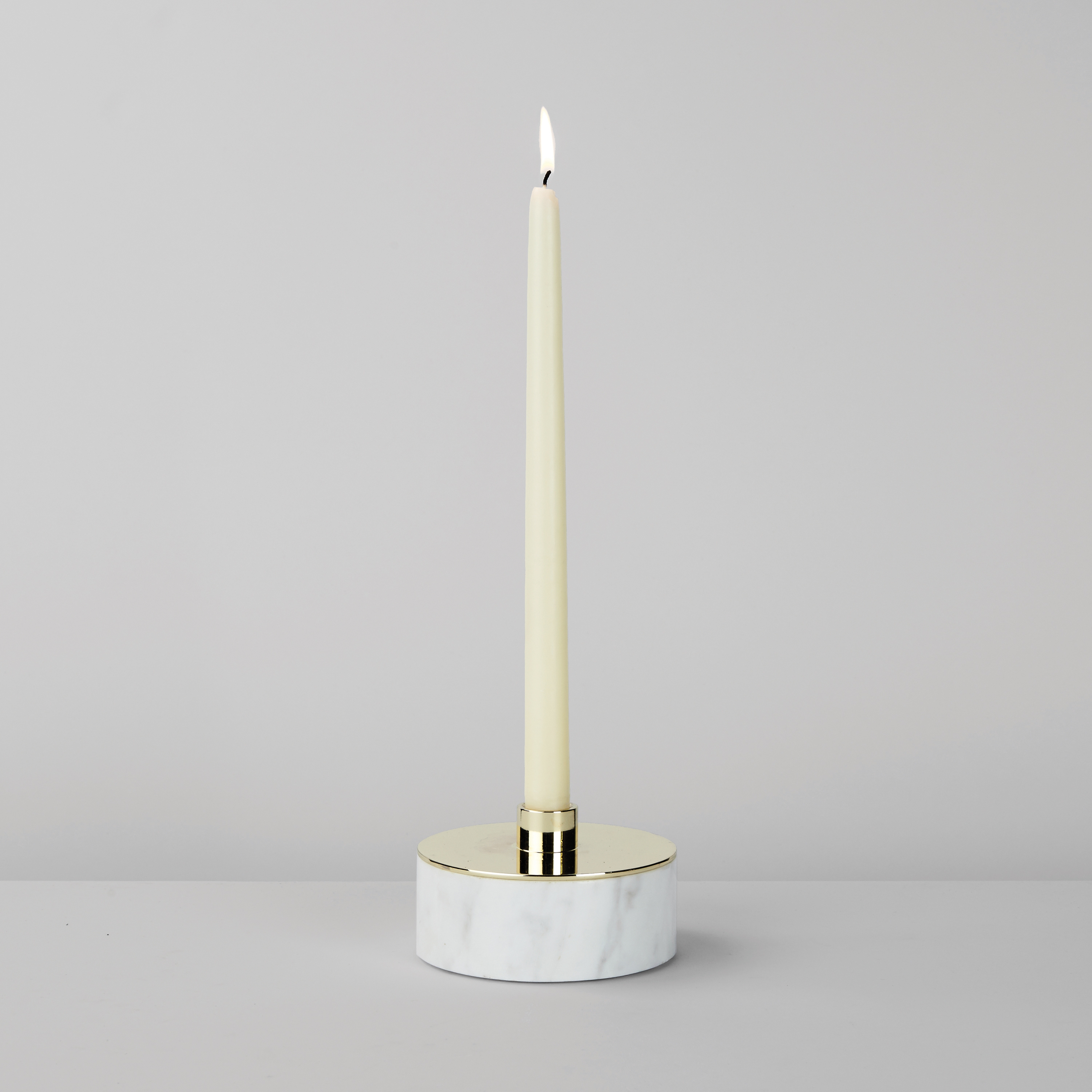Cache (White marble/Polished brass)