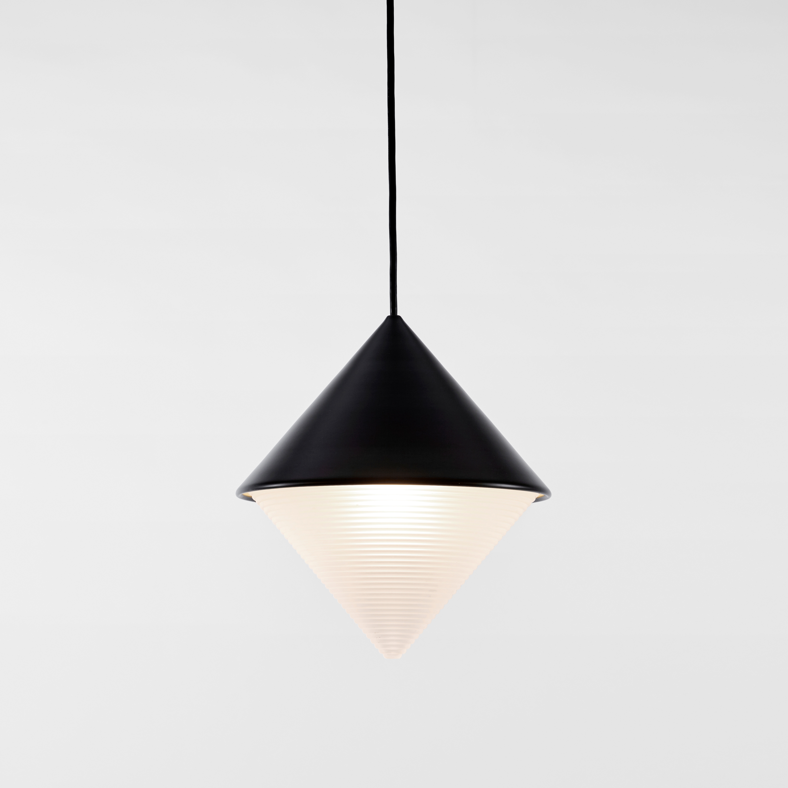 Half & Half Pendant - Cone (Black)