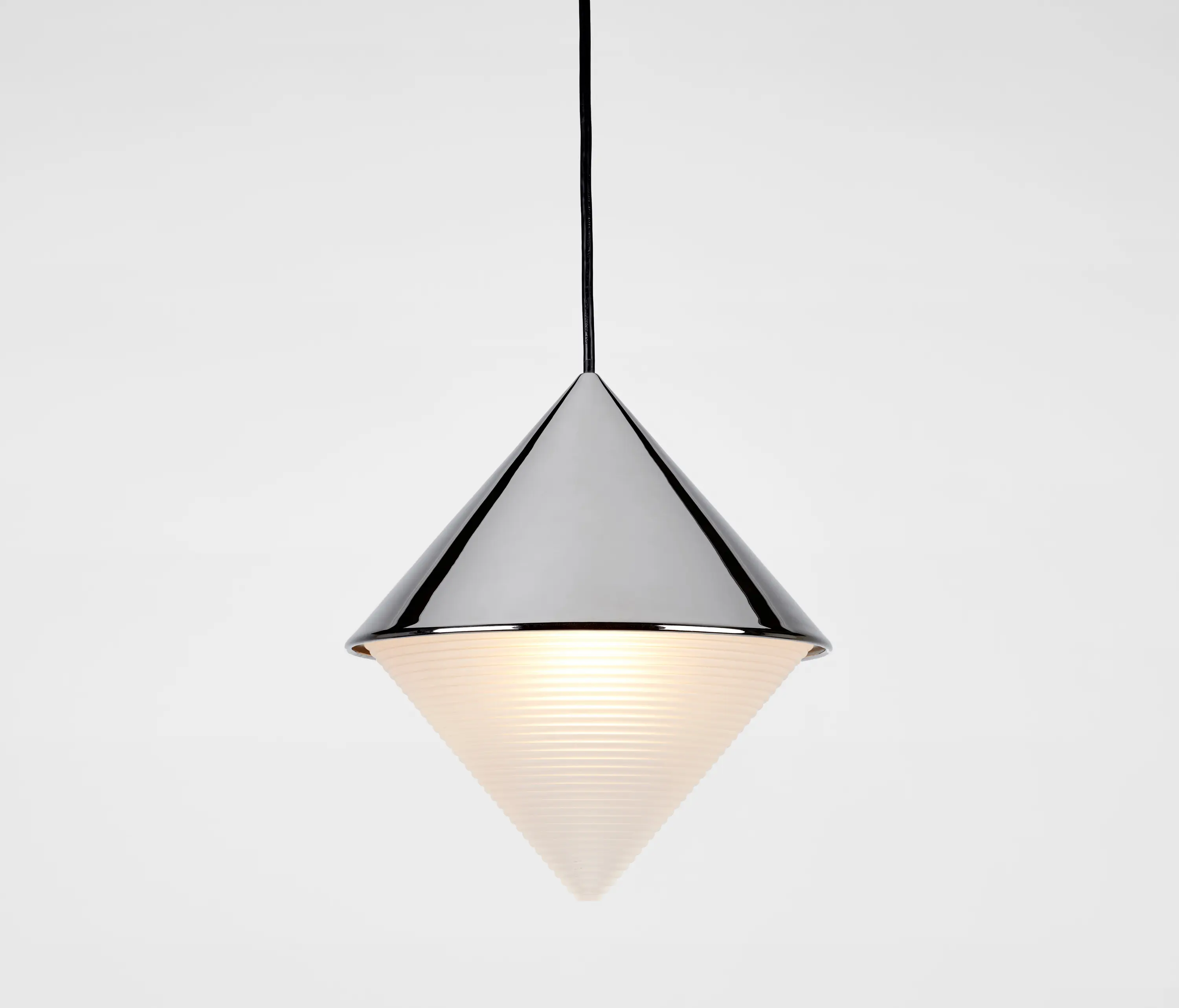 Roll & Hill - Half & Half Pendant - Cone (Polished nickel)