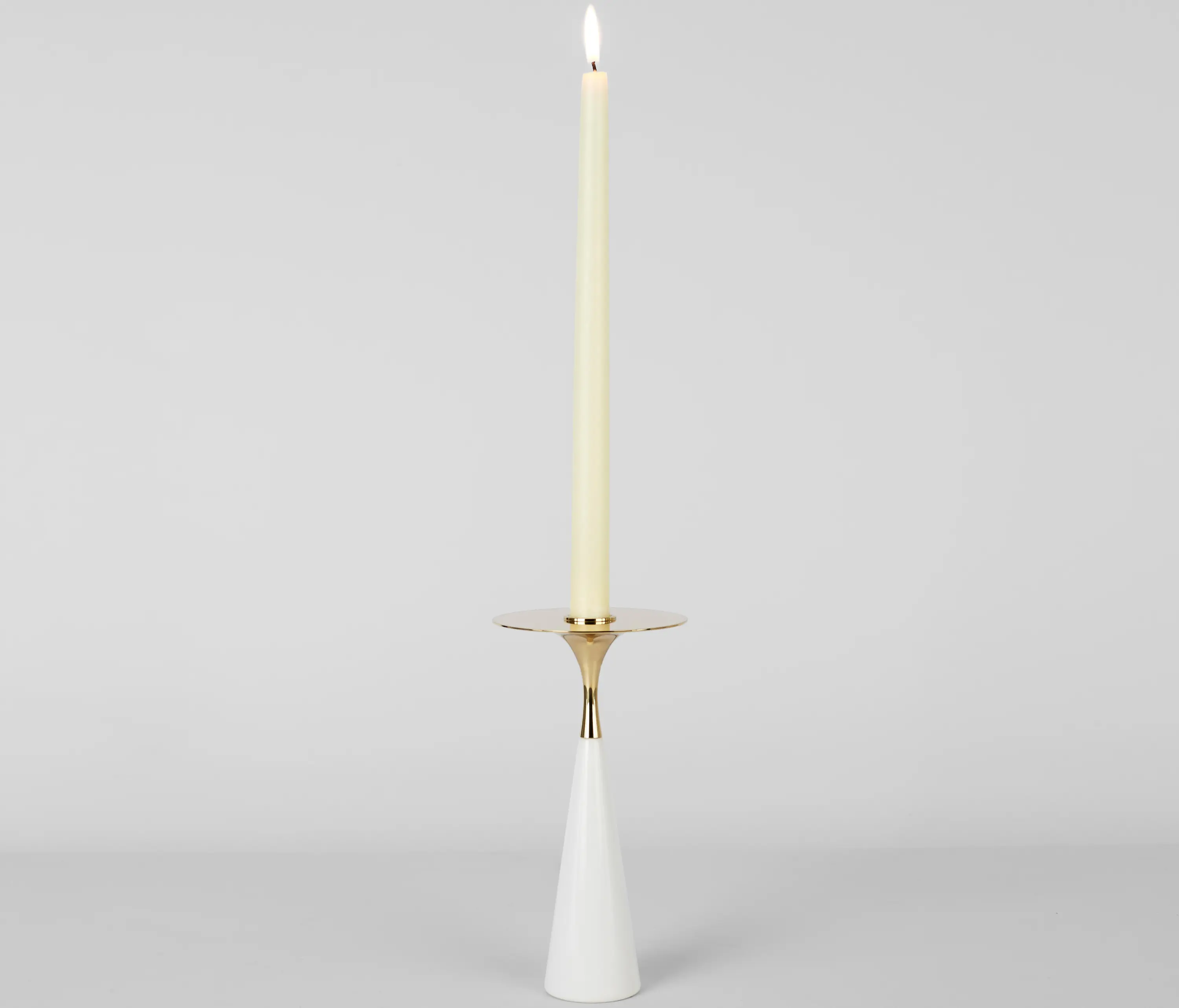 Roll & Hill - Moor (White/Polished brass)