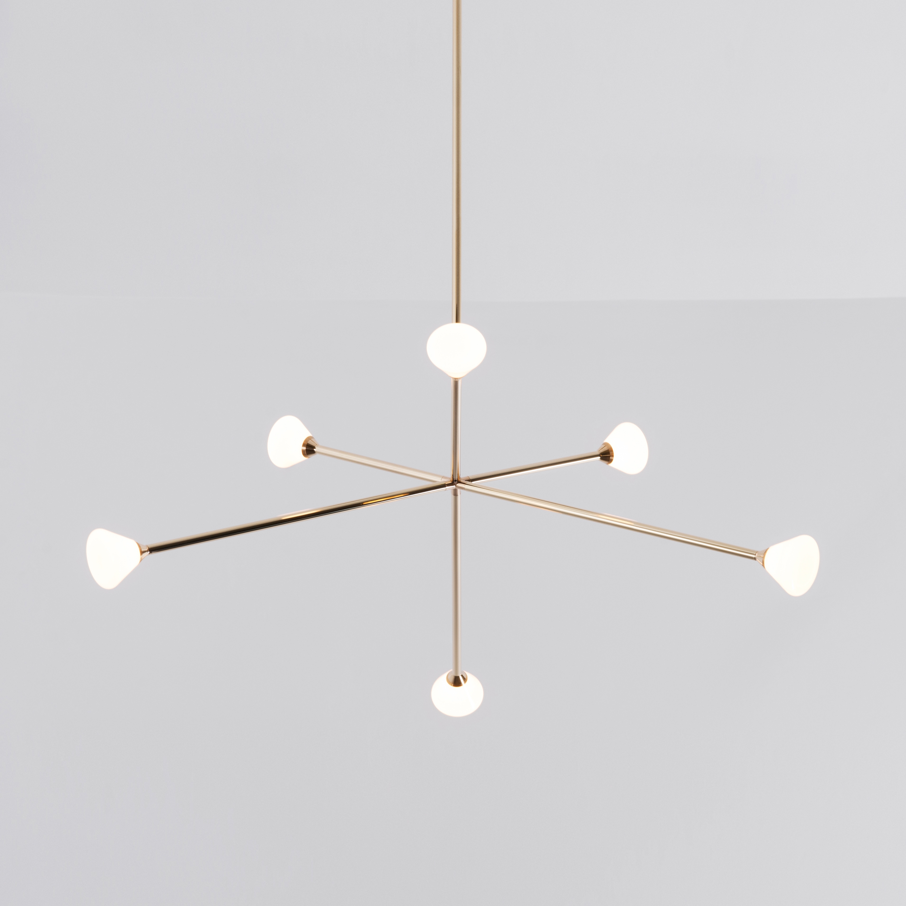 Display product Nova Chandelier 6 Lights (Custom finish) from manufacturer Roll & Hill