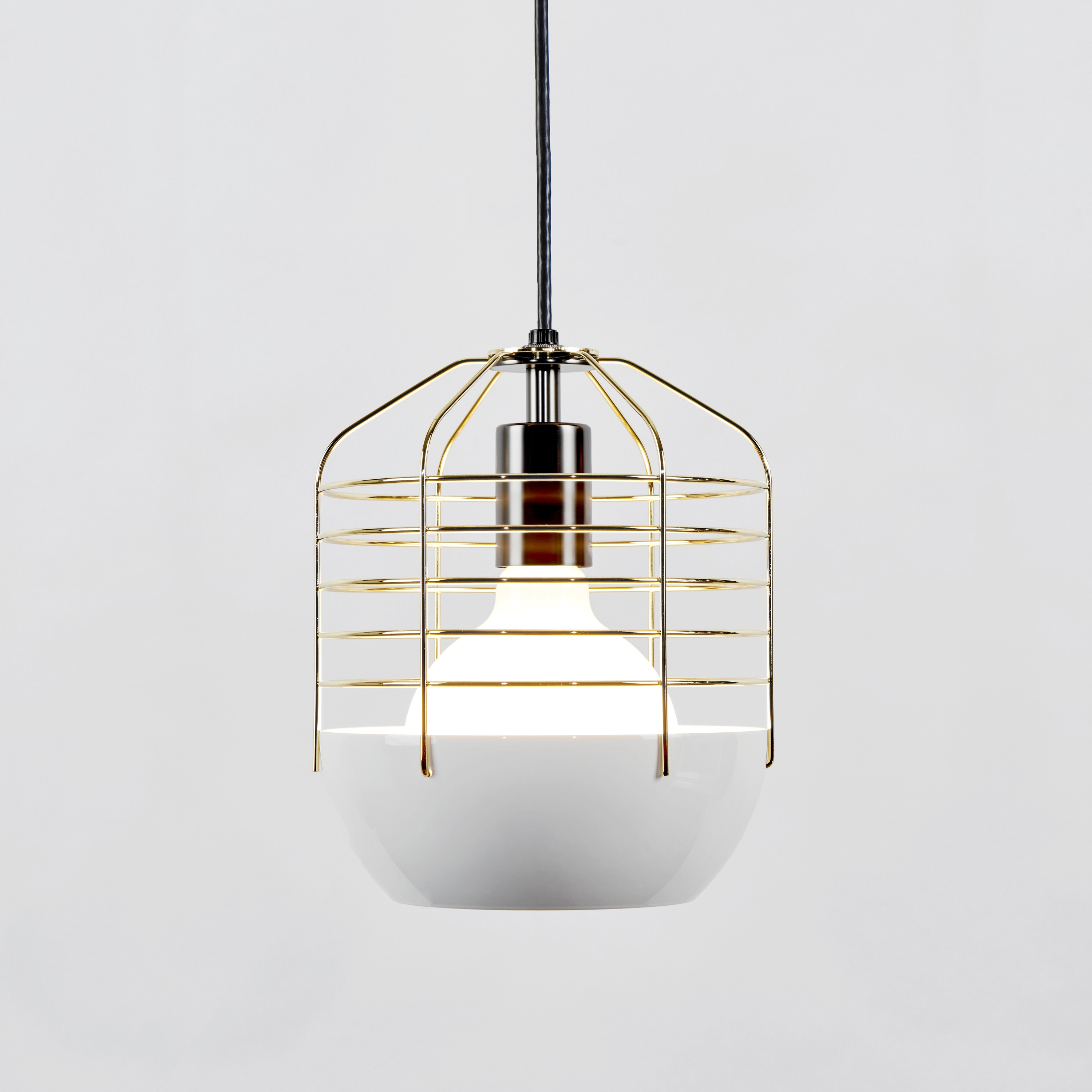 Bluff City 8 - inch (White/Brass)