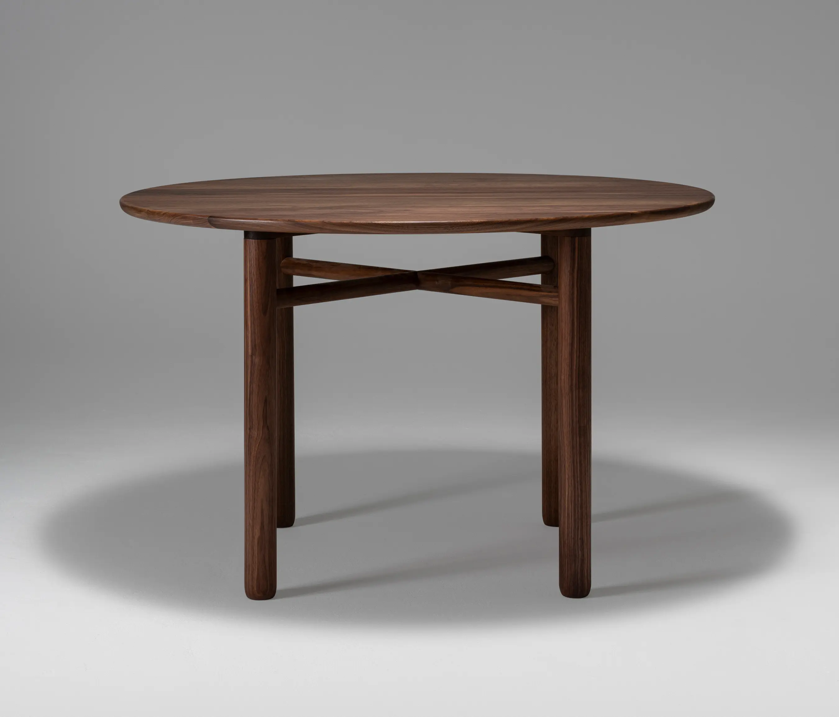 Roll & Hill - Cross Bar Table (Black Walnut)