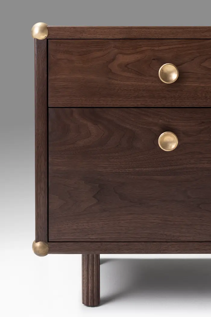 Roll & Hill - Lafayette Bedside Table (Black Walnut)