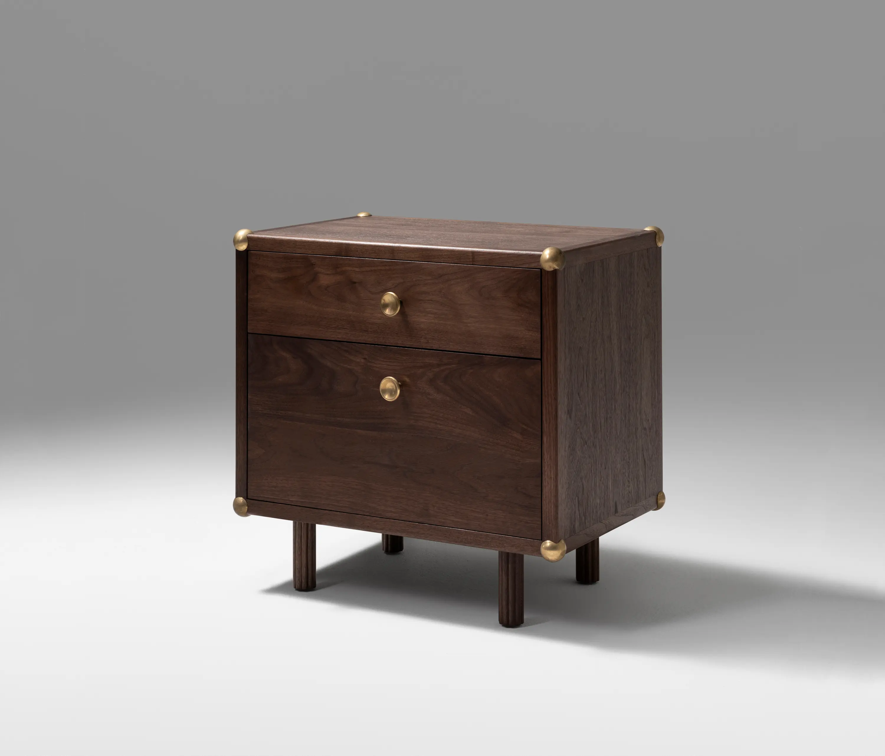 Roll & Hill - Lafayette Bedside Table (Black Walnut)